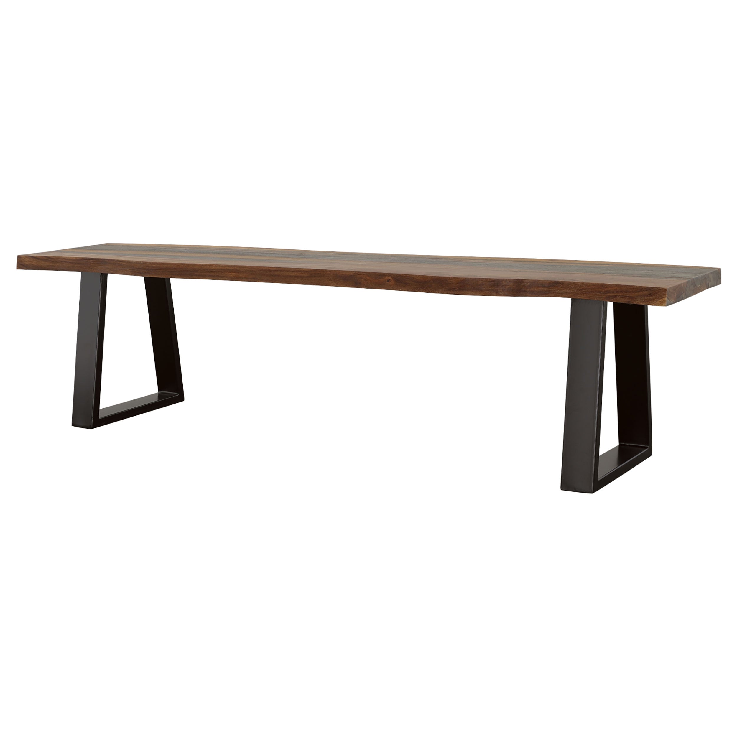 Ditman Live Edge Wood Dining Bench Grey Sheesham-CoasterElevations