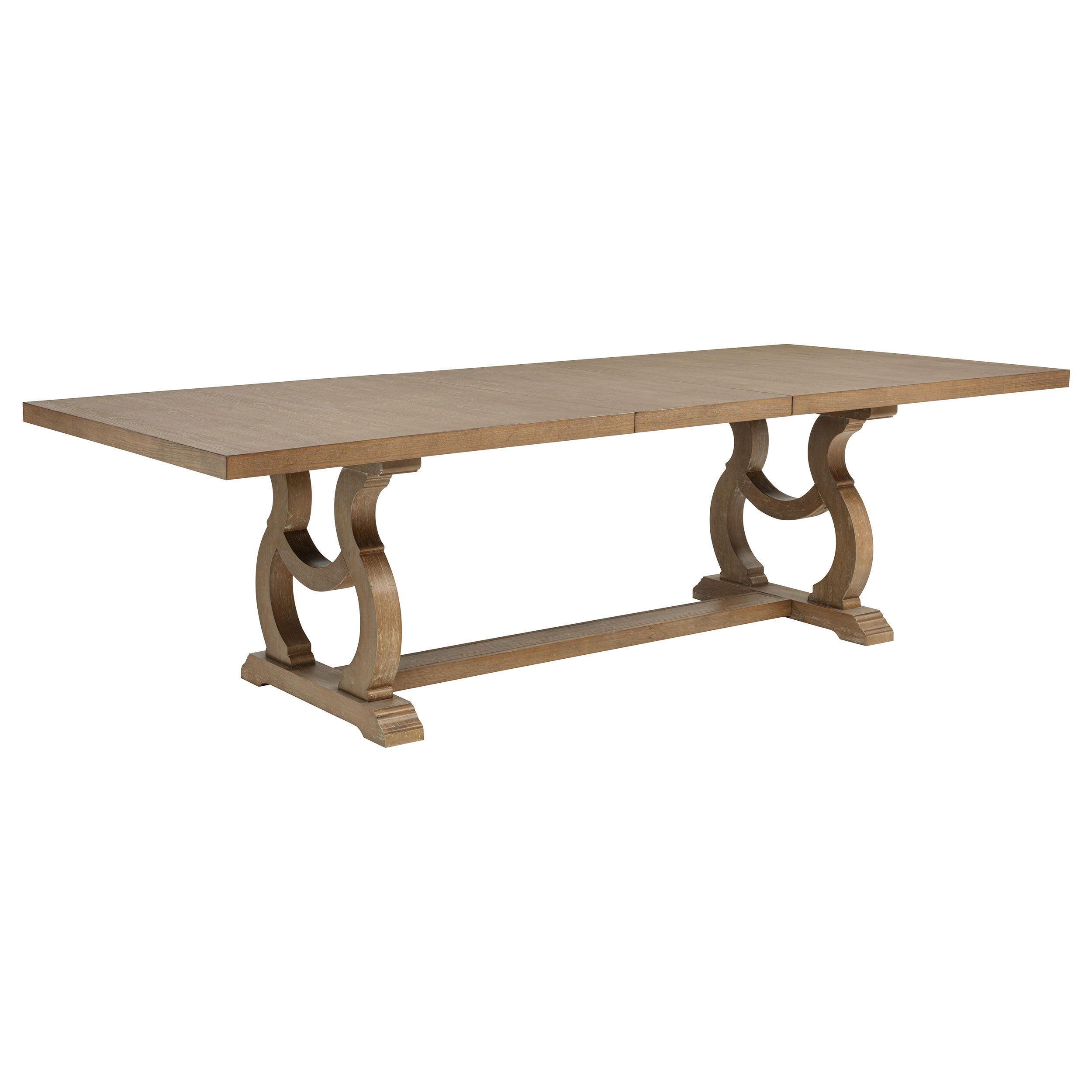 Brockway 104-inch Extension Leaf Dining Table Barley Brown-CoasterEssence