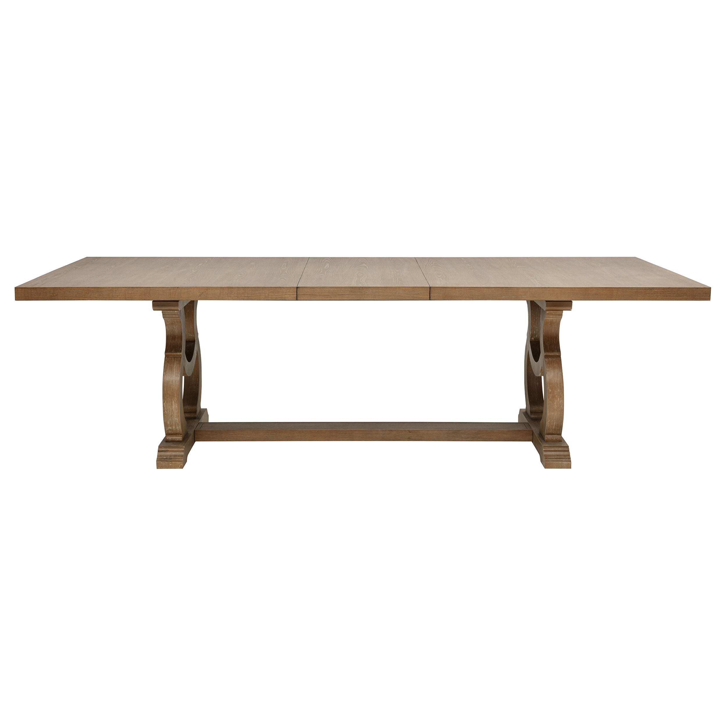 Brockway 104-inch Extension Leaf Dining Table Barley Brown-CoasterEssence