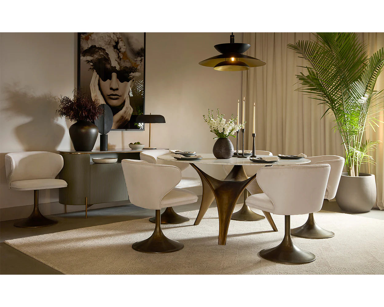 Sunpan Bijon Dining Table - 59"