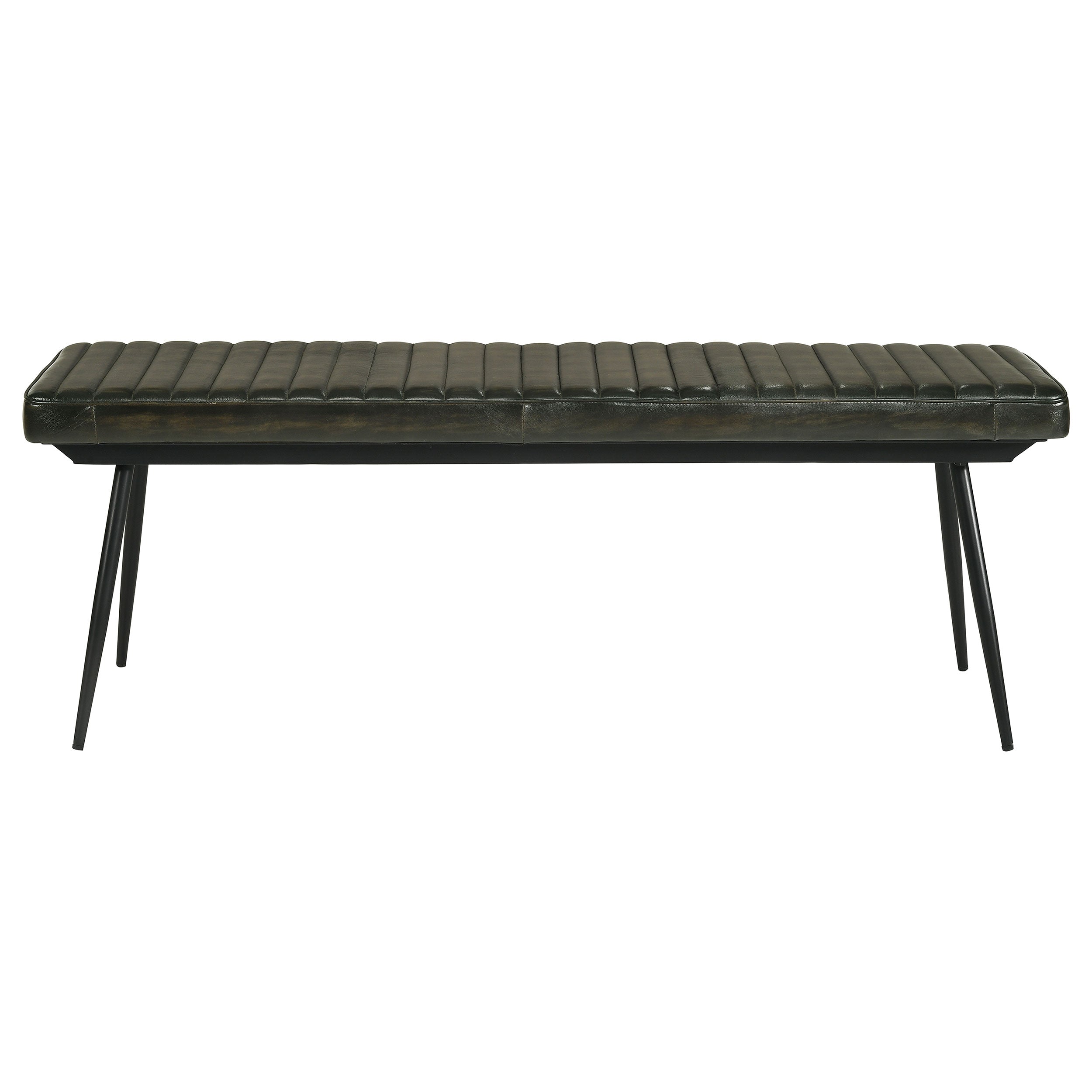 Misty Leather Upholstered Dining Bench Antique Espresso-CoasterEssence