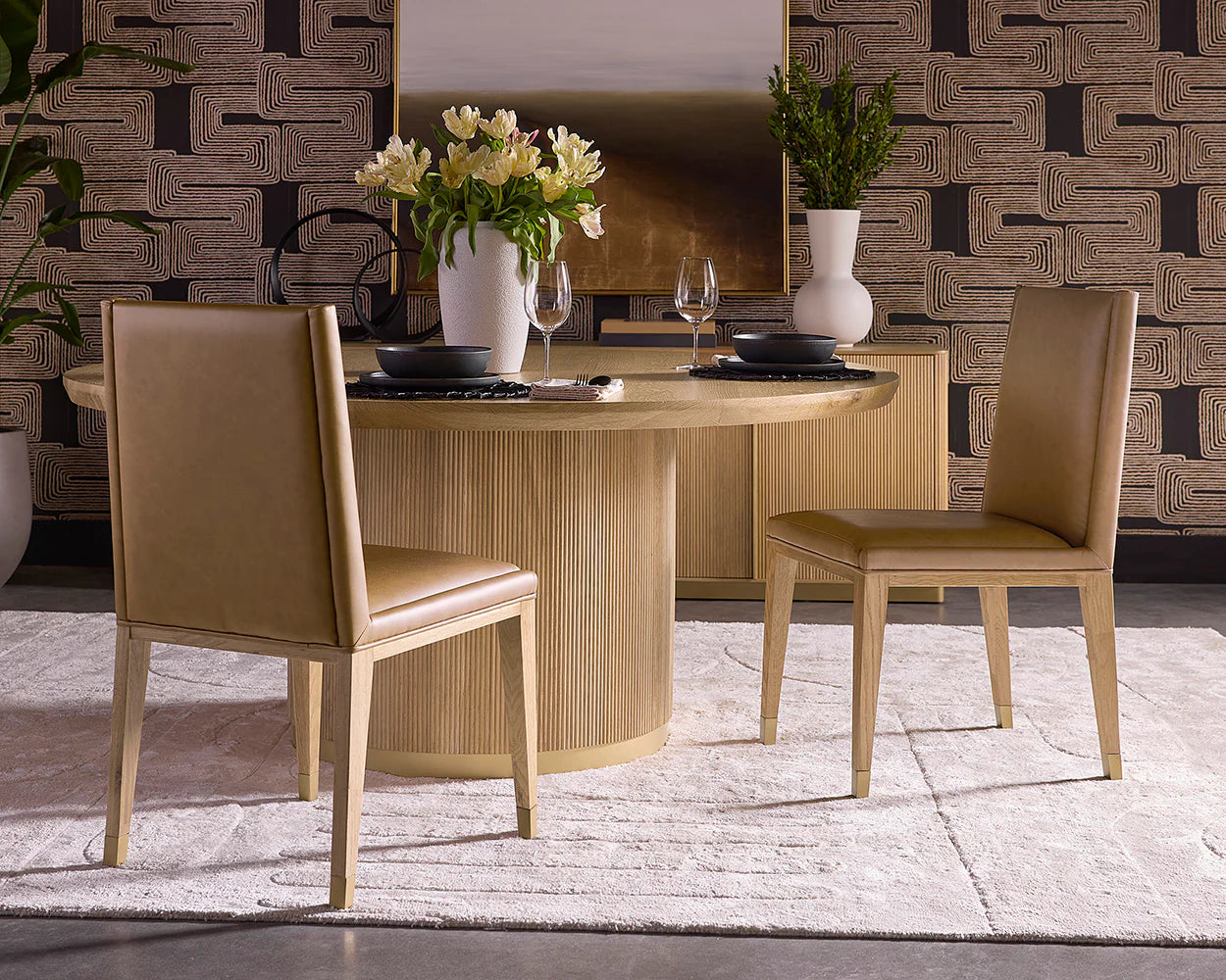 Sunpan Kalla Round Dining Table - 68"