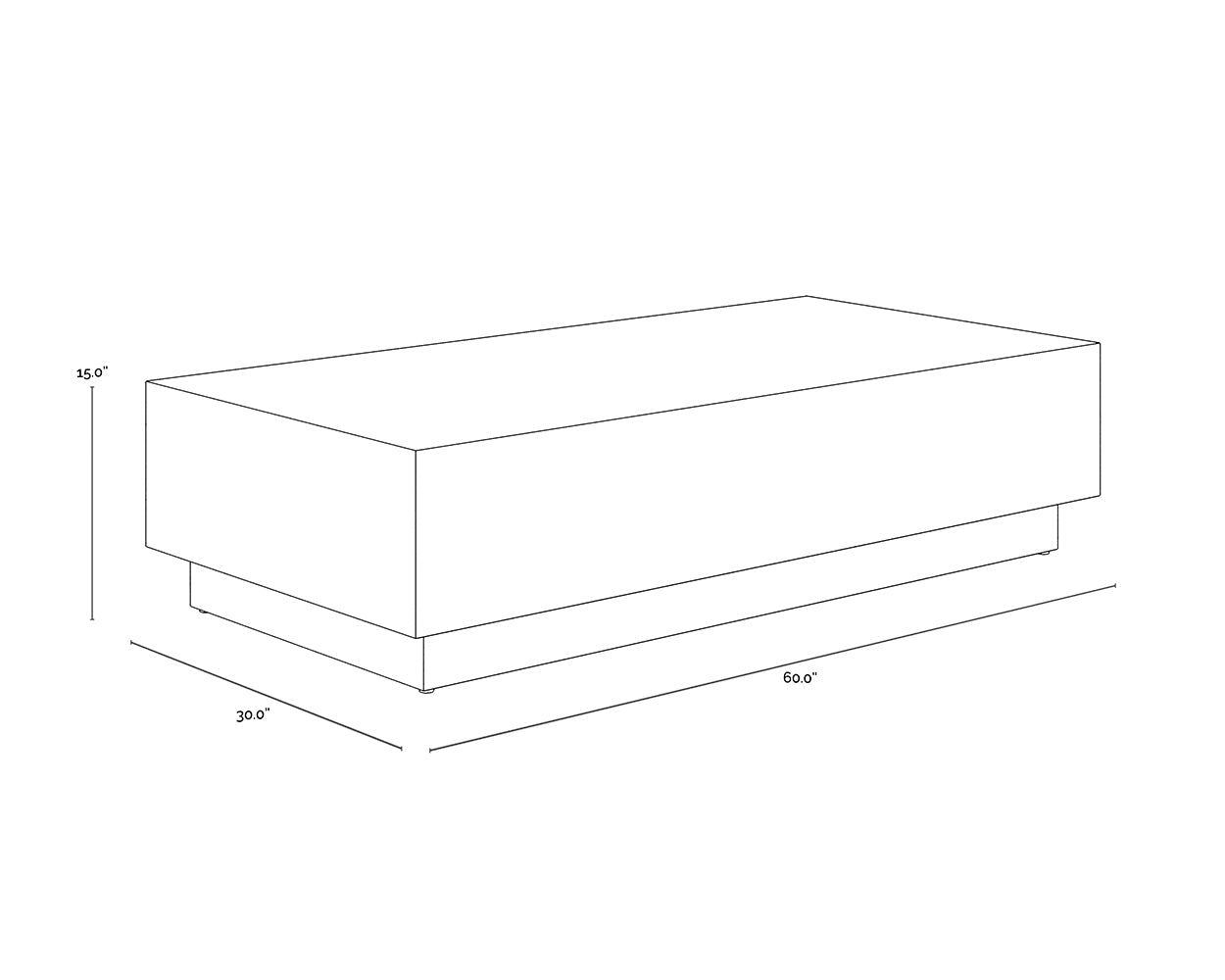 Sunpan Albans Coffee Table