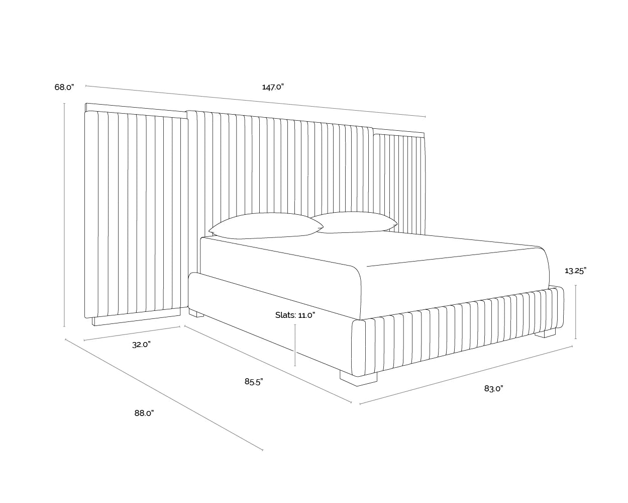 Sunpan Tarrant Bed King