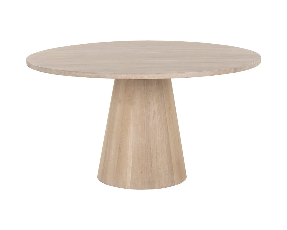 Sunpan Elina Round Dining Table Light Oak