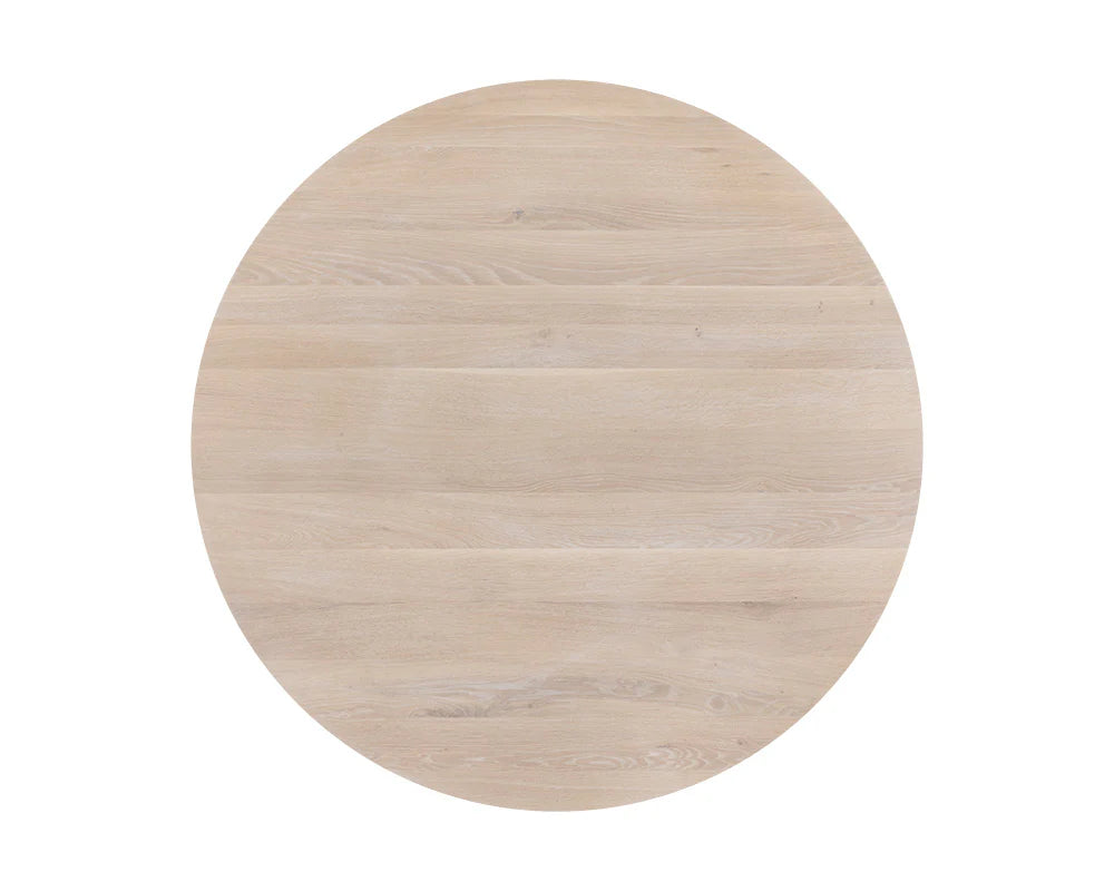Sunpan Elina Round Dining Table Light Oak