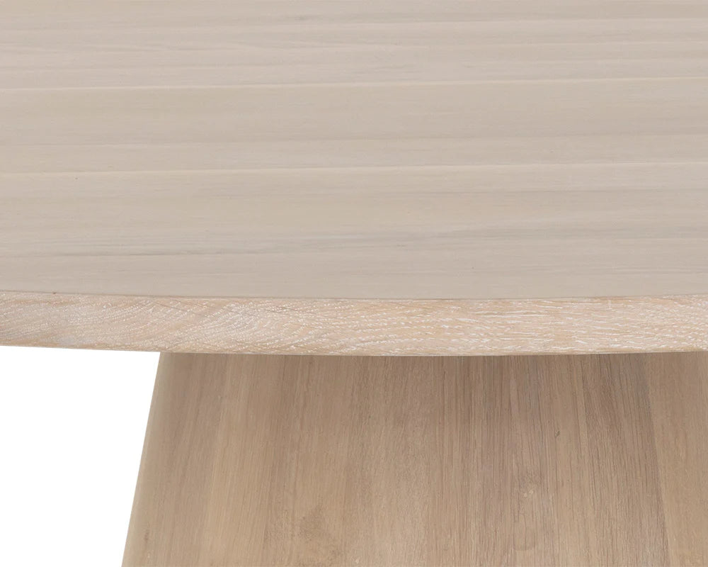 Sunpan Elina Round Dining Table Light Oak