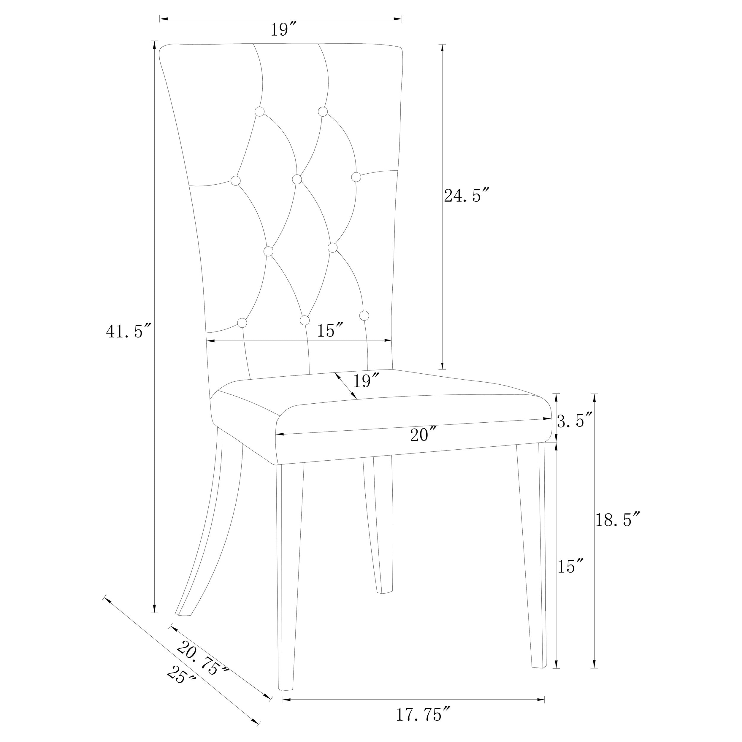 Kerwin Velvet Upholstered Dining Side Chair Grey (Set of 2)-CoasterElevations