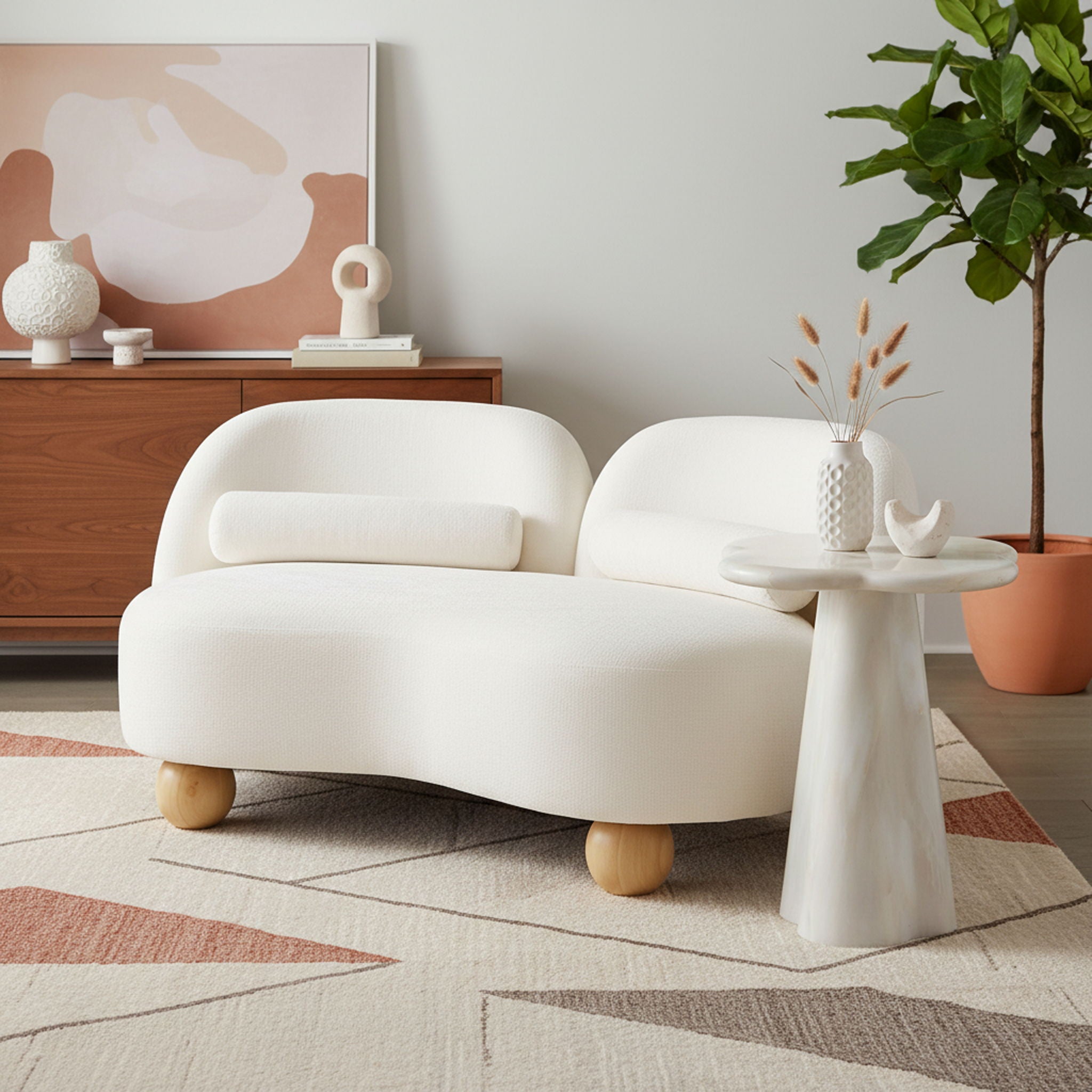 Daphne - Chenille Loveseat