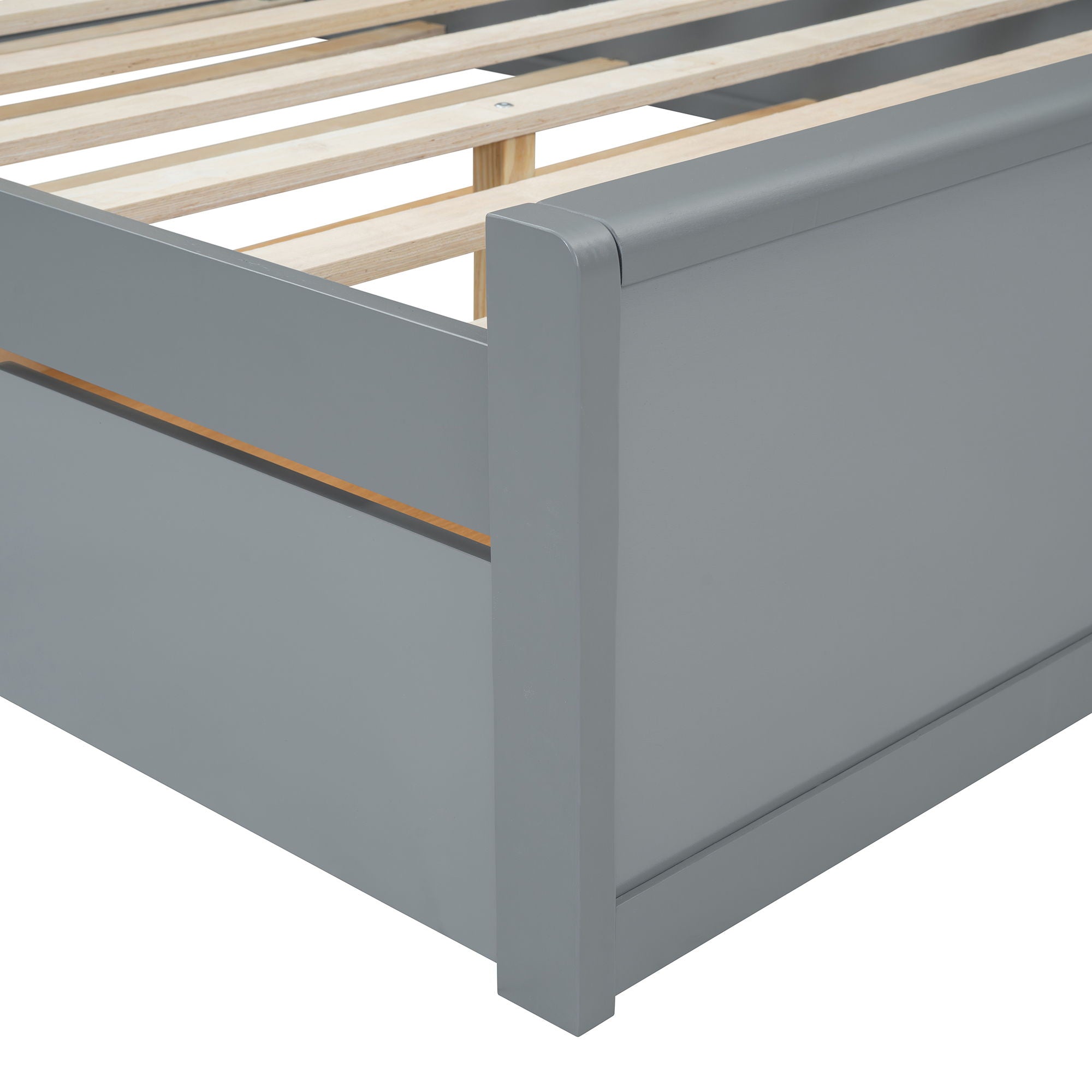 Headboard Bed With 2 Drawers And Trundle