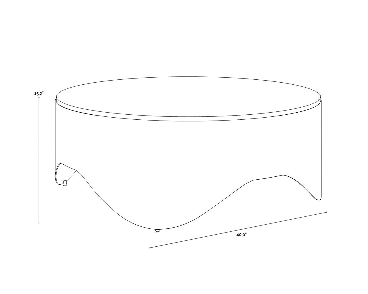 Sunpan Guinevere Coffee Table