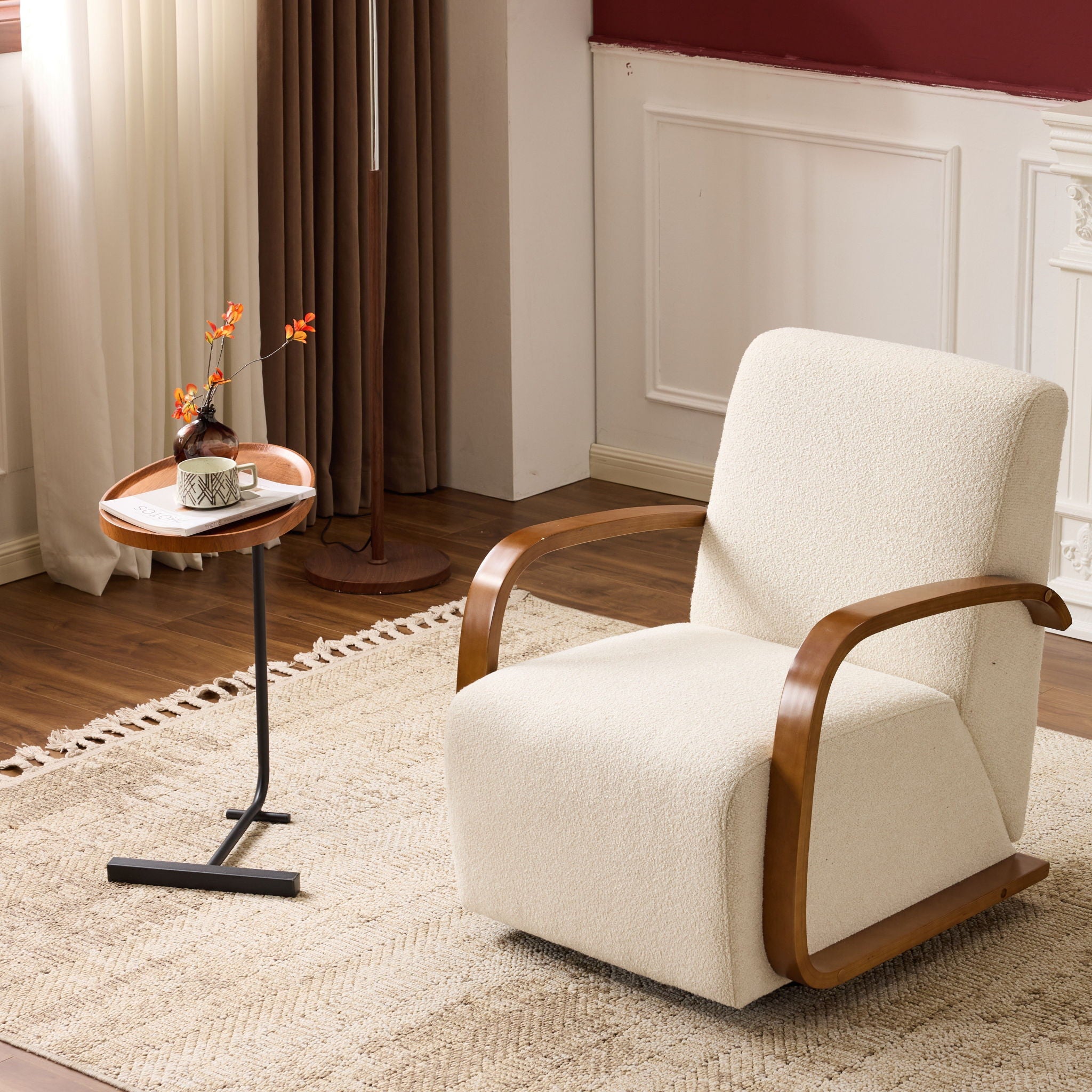 360° Swivel Accent Chair - Beige