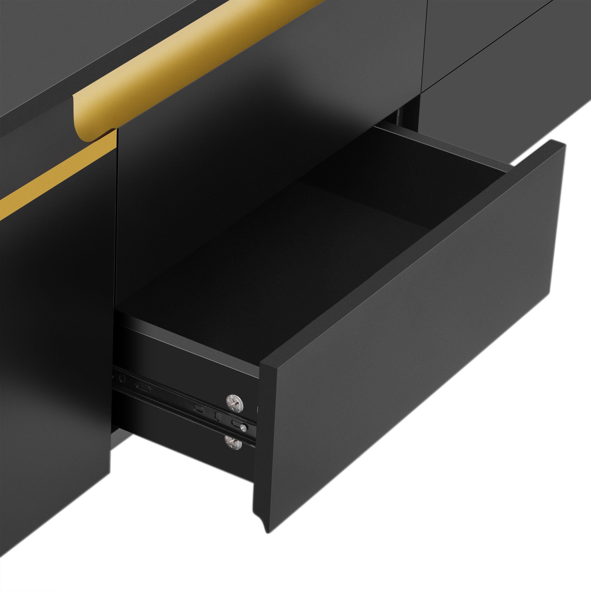 TV Stand For TVs Up To 80" With 4 Drawers And 2 Spacious Cabinets