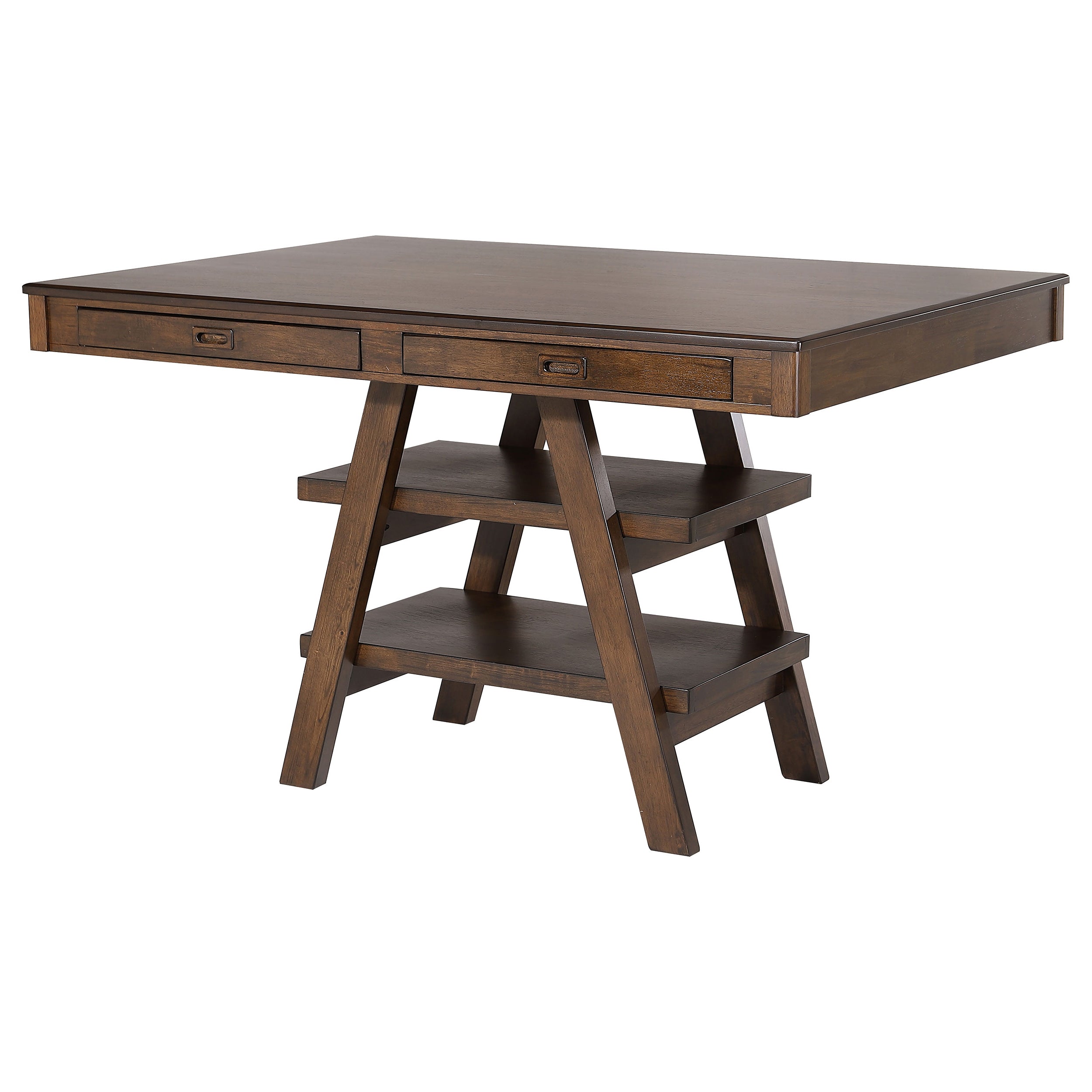 Dewey Rectangular 60-inch Counter Height Dining Table Walnut-CoasterEssence
