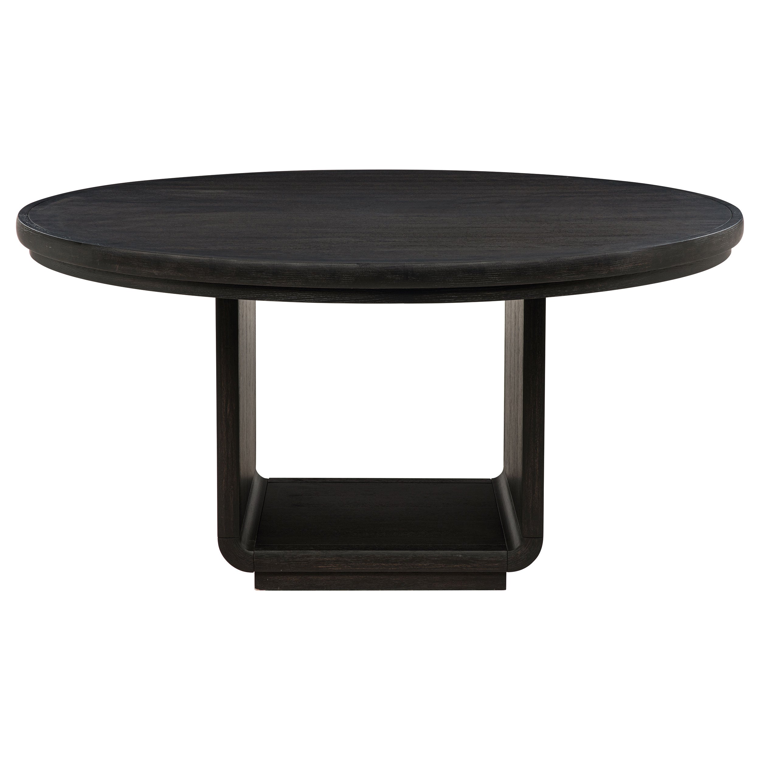 Leandro 60-inch Round Dining Table Burnished Black-