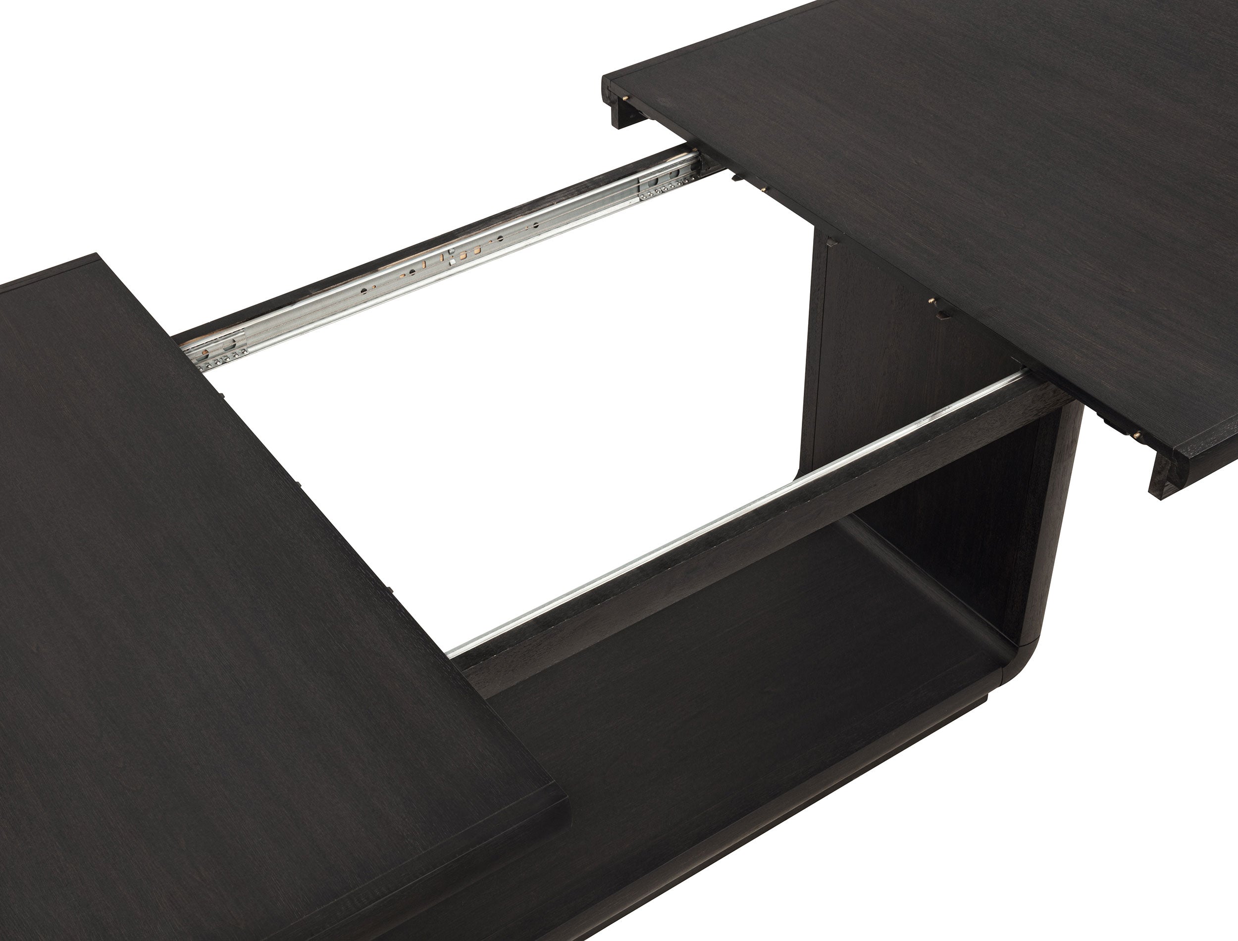Leandro 78-inch Extension Dining Room Table Burnished Black-