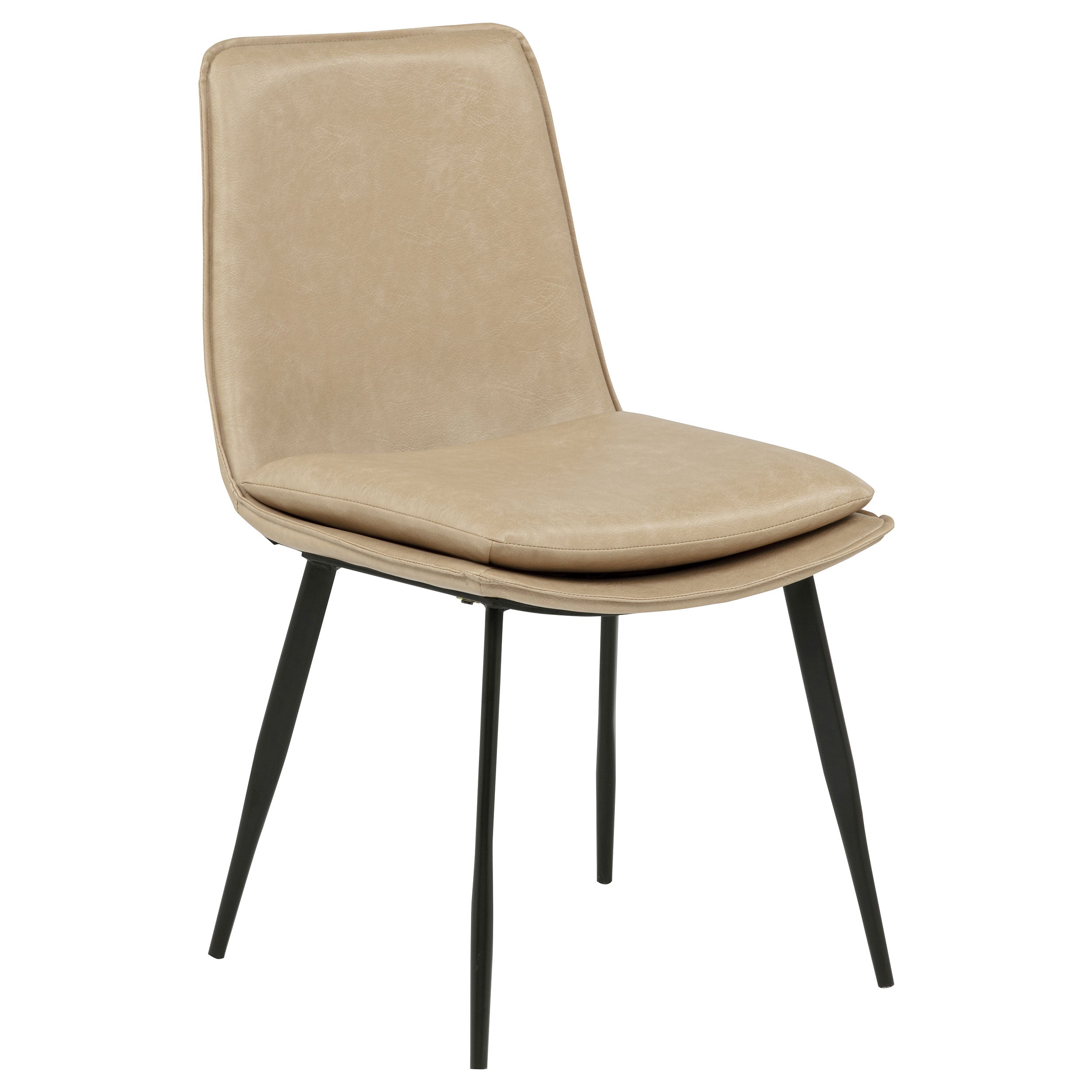 Ortega Upholstered Dining Side Chair Tan (Set of 2)-