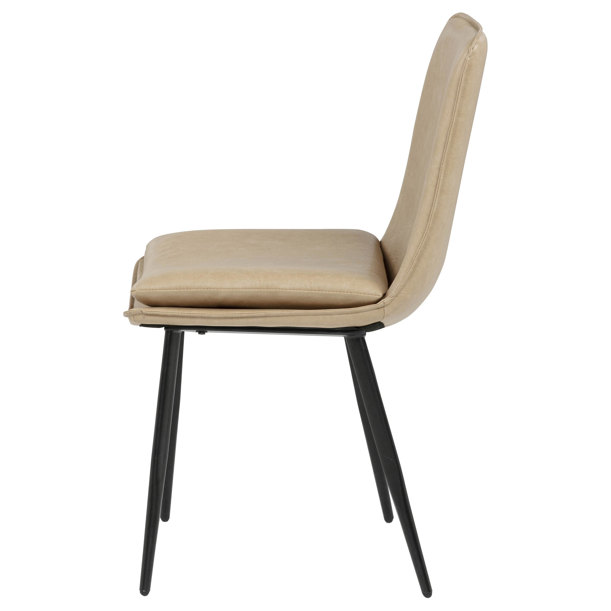 Ortega Upholstered Dining Side Chair Tan (Set of 2)-
