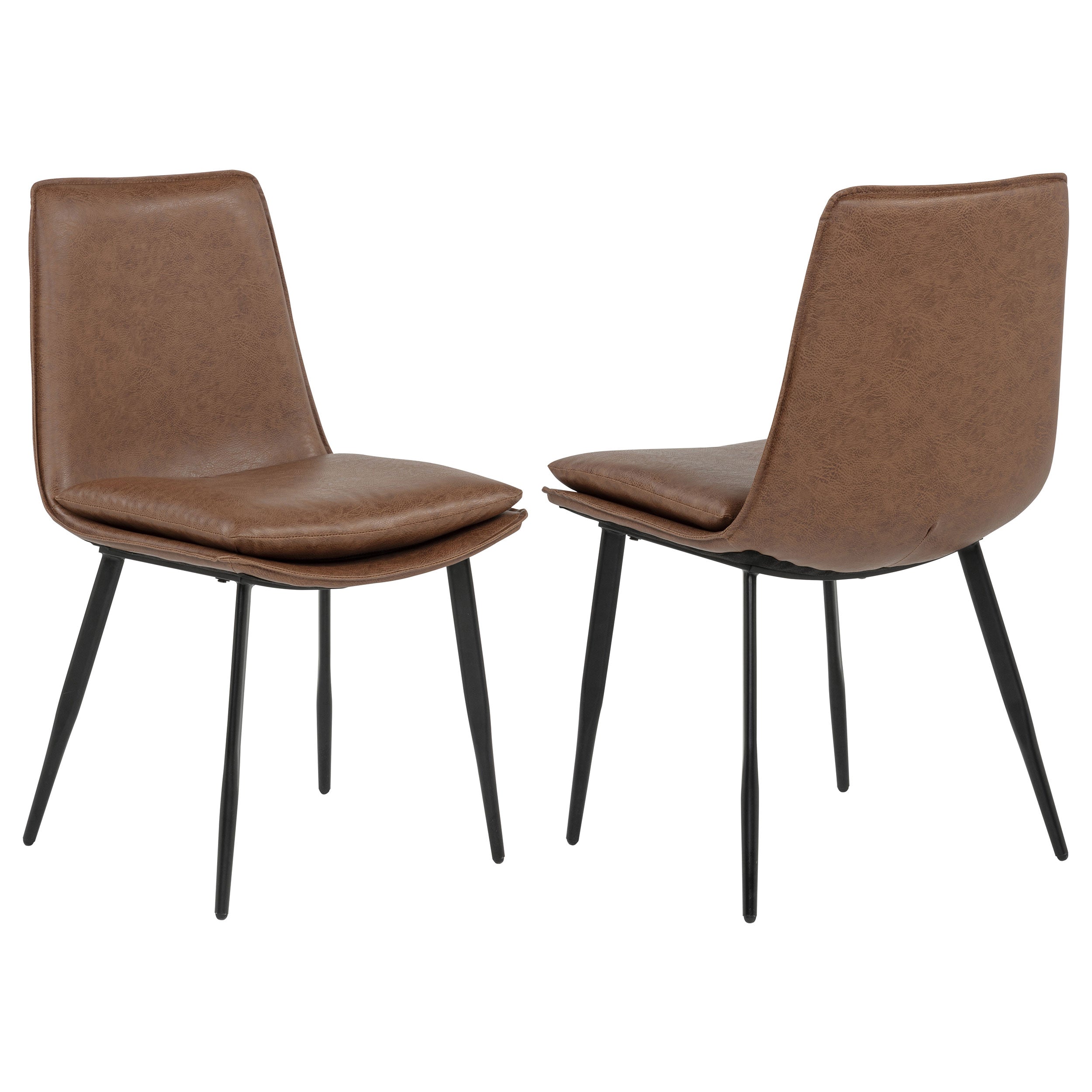 Ortega Upholstered Dining Side Chair Coffee (Set of 2)-