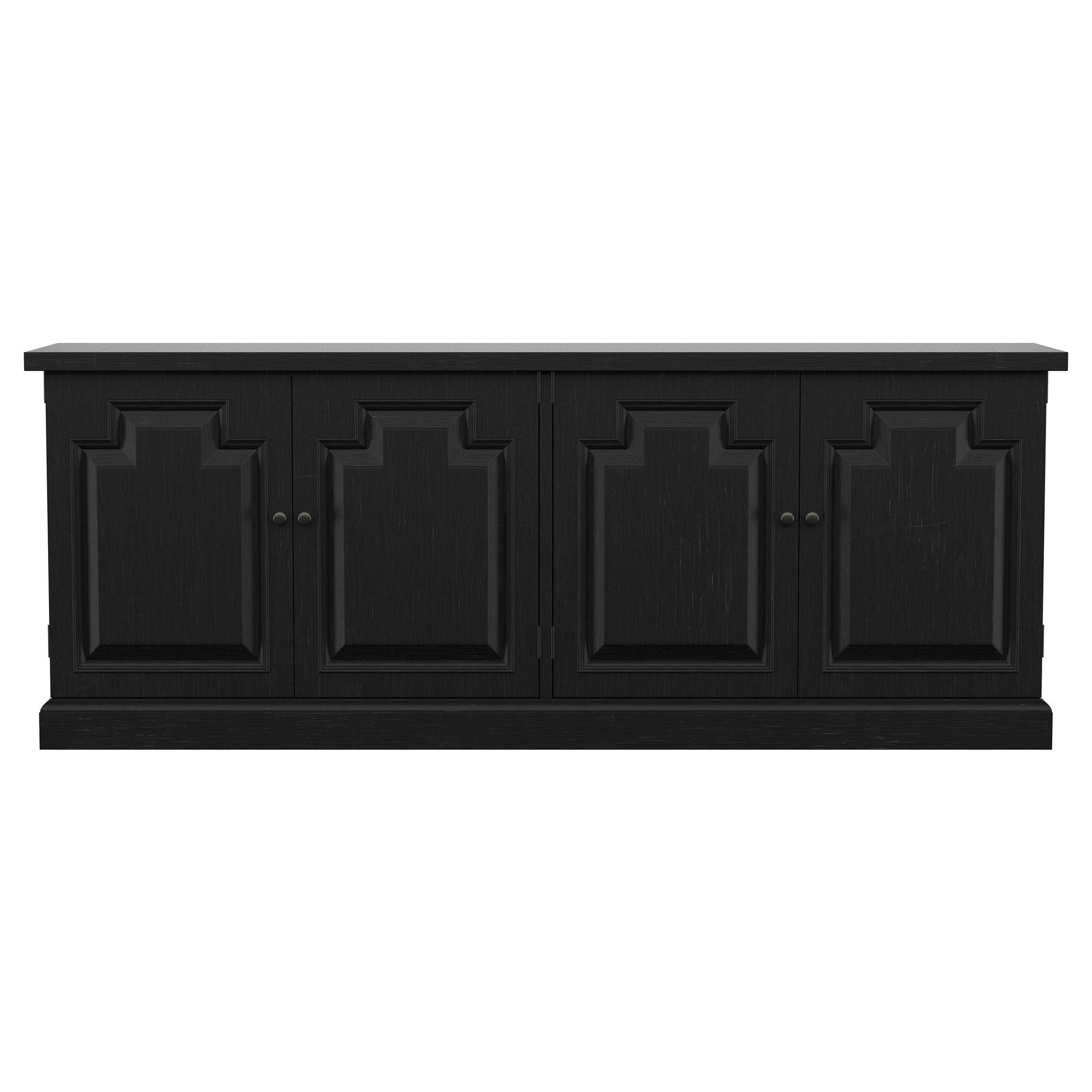 Florence 4-door Dining Sideboard Buffet Distressed Black-
