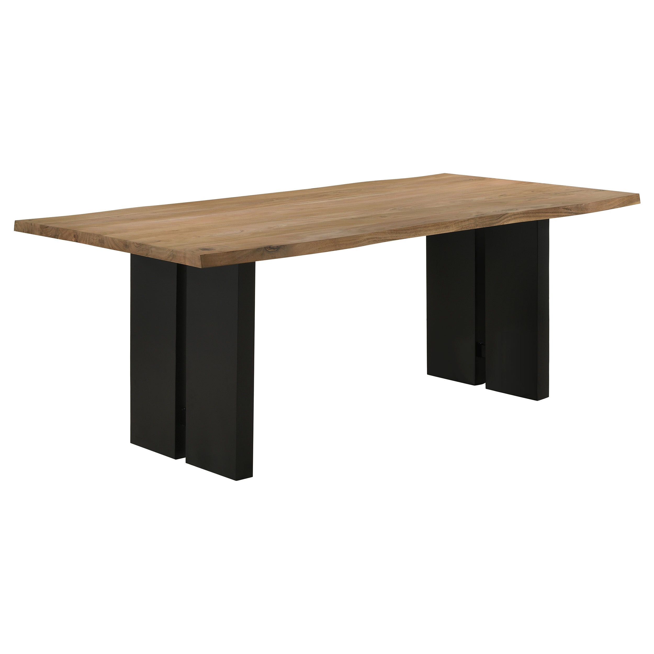 Bradshaw 80-inch Live Edge Wood Dining Table Natural Acacia-CoasterElevations