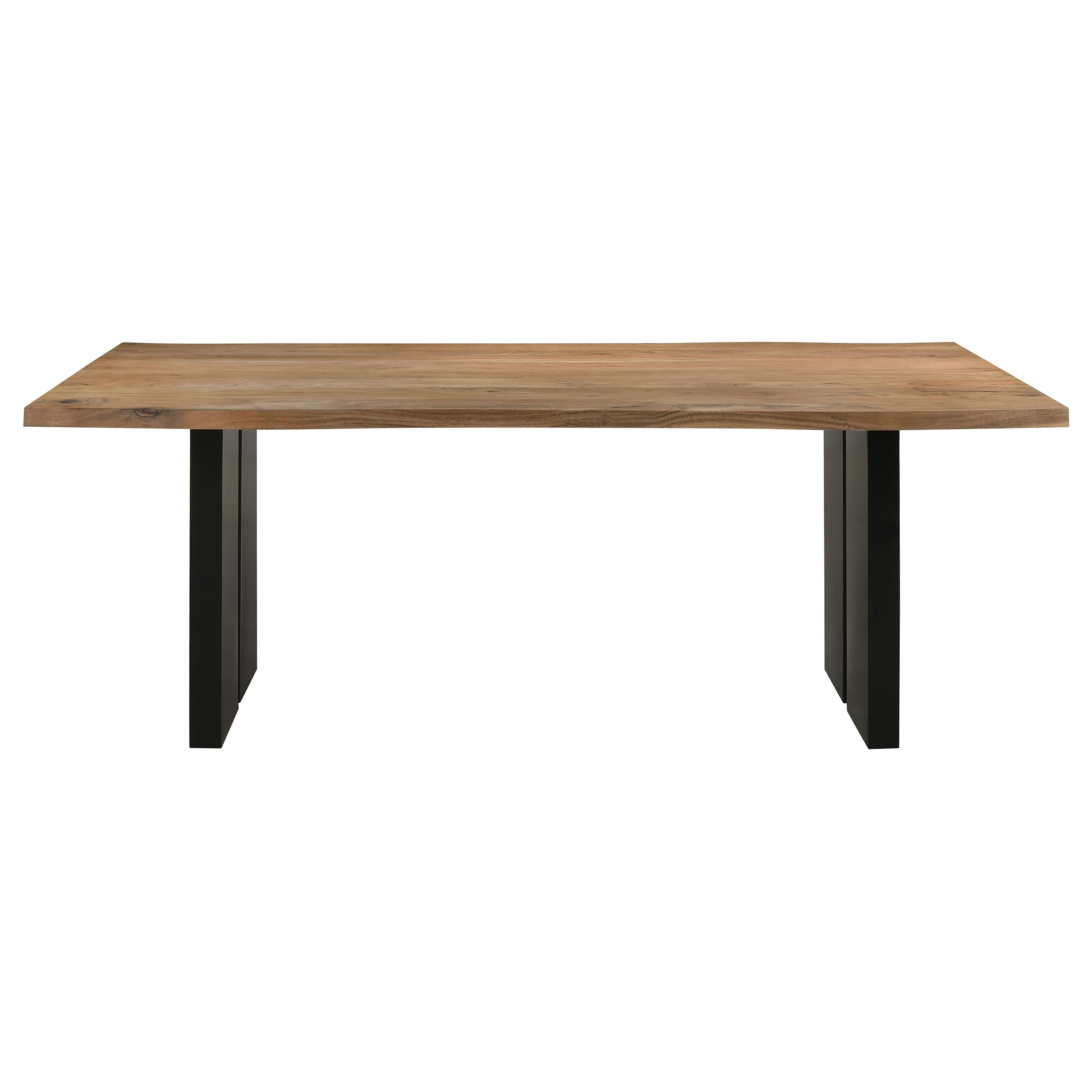 Bradshaw 80-inch Live Edge Wood Dining Table Natural Acacia-CoasterElevations