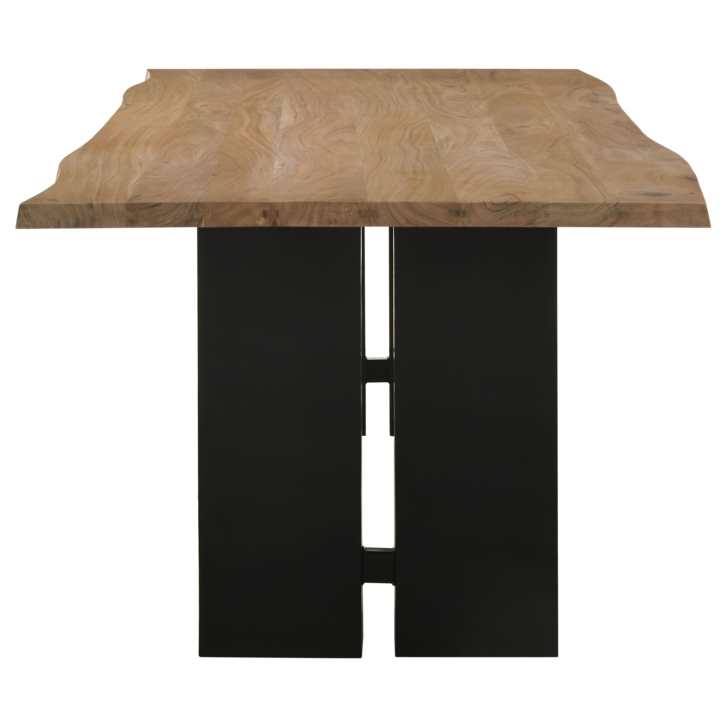 Bradshaw 80-inch Live Edge Wood Dining Table Natural Acacia-CoasterElevations