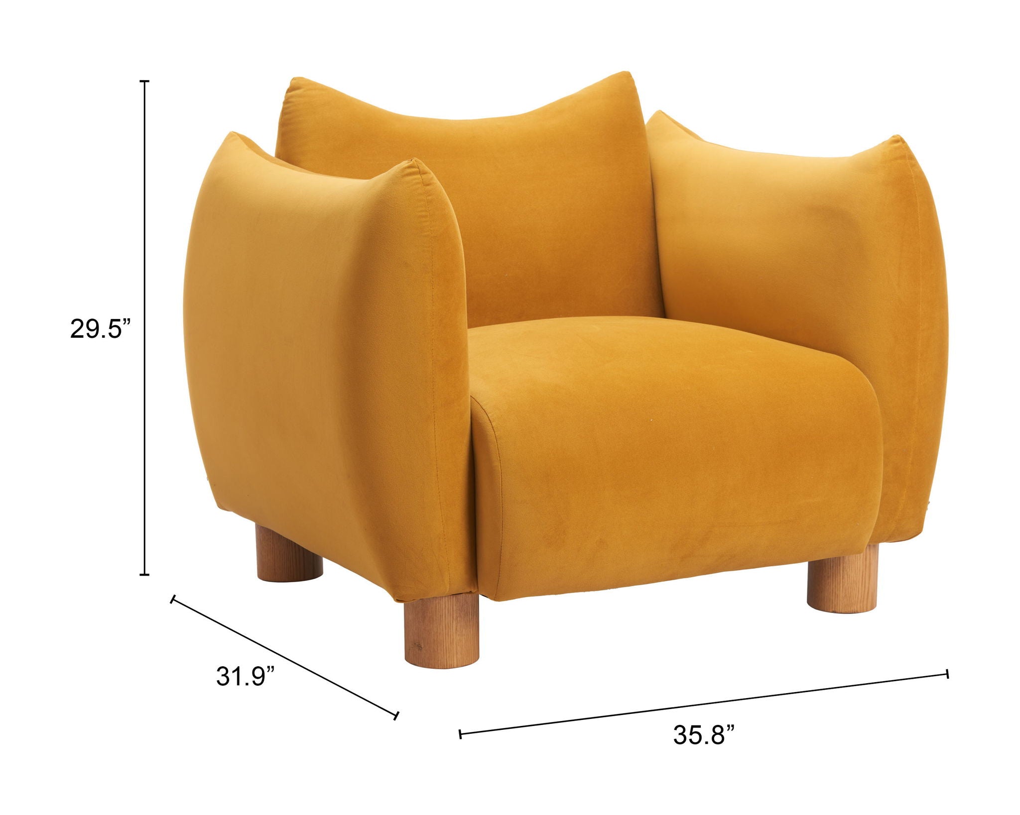 Meia - Accent Chair - Mustard