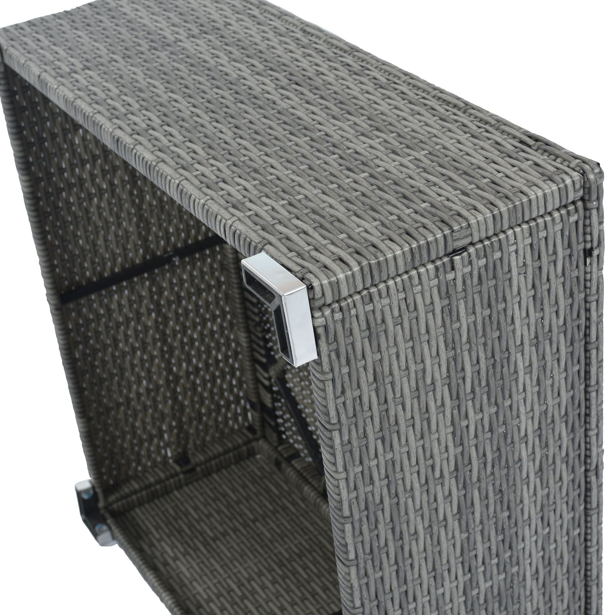 8 Pieces Outdoor Patio Furniture Conversation Wicker Sofa Set