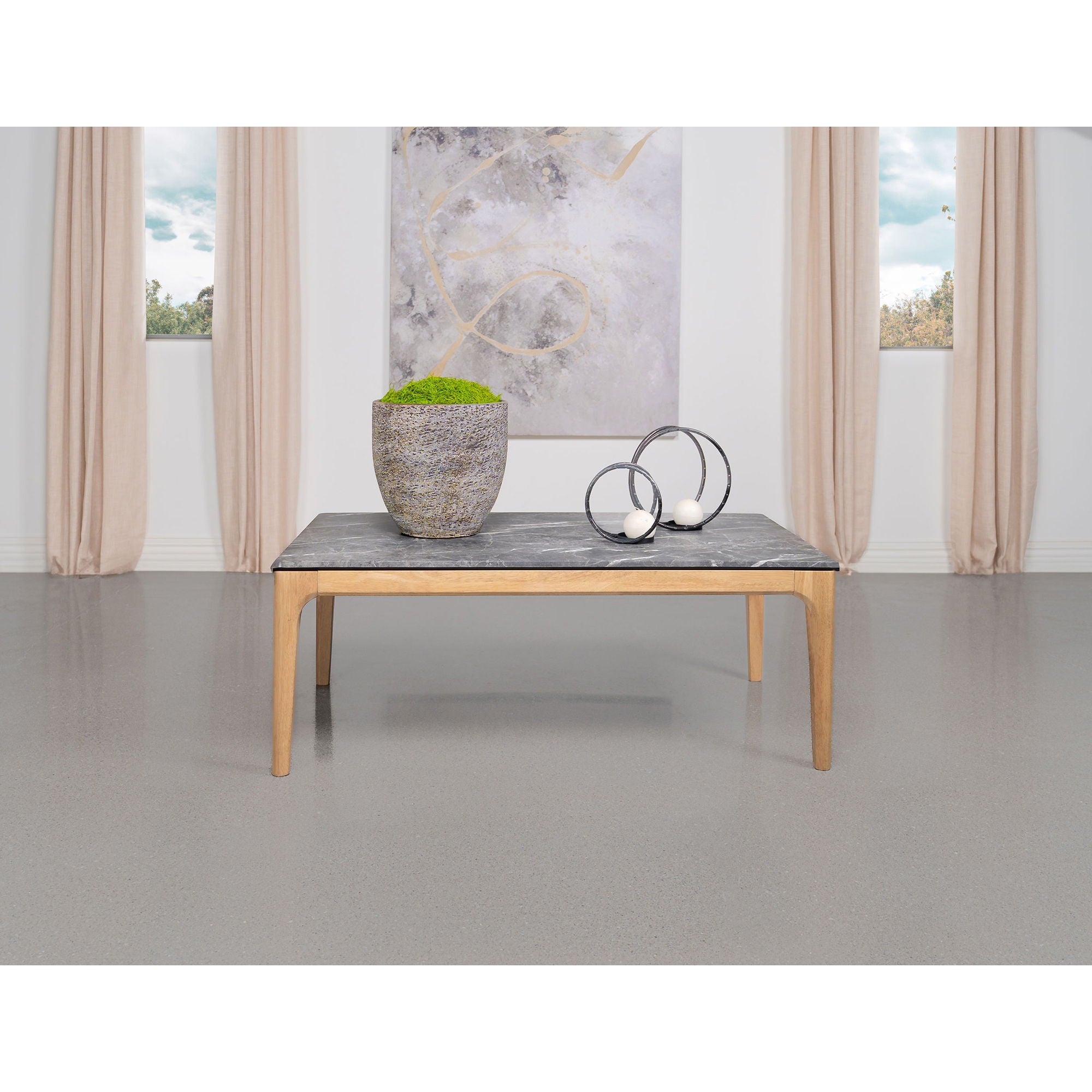 Blaine - Rectangular Smarttop Coffee Table - Gray