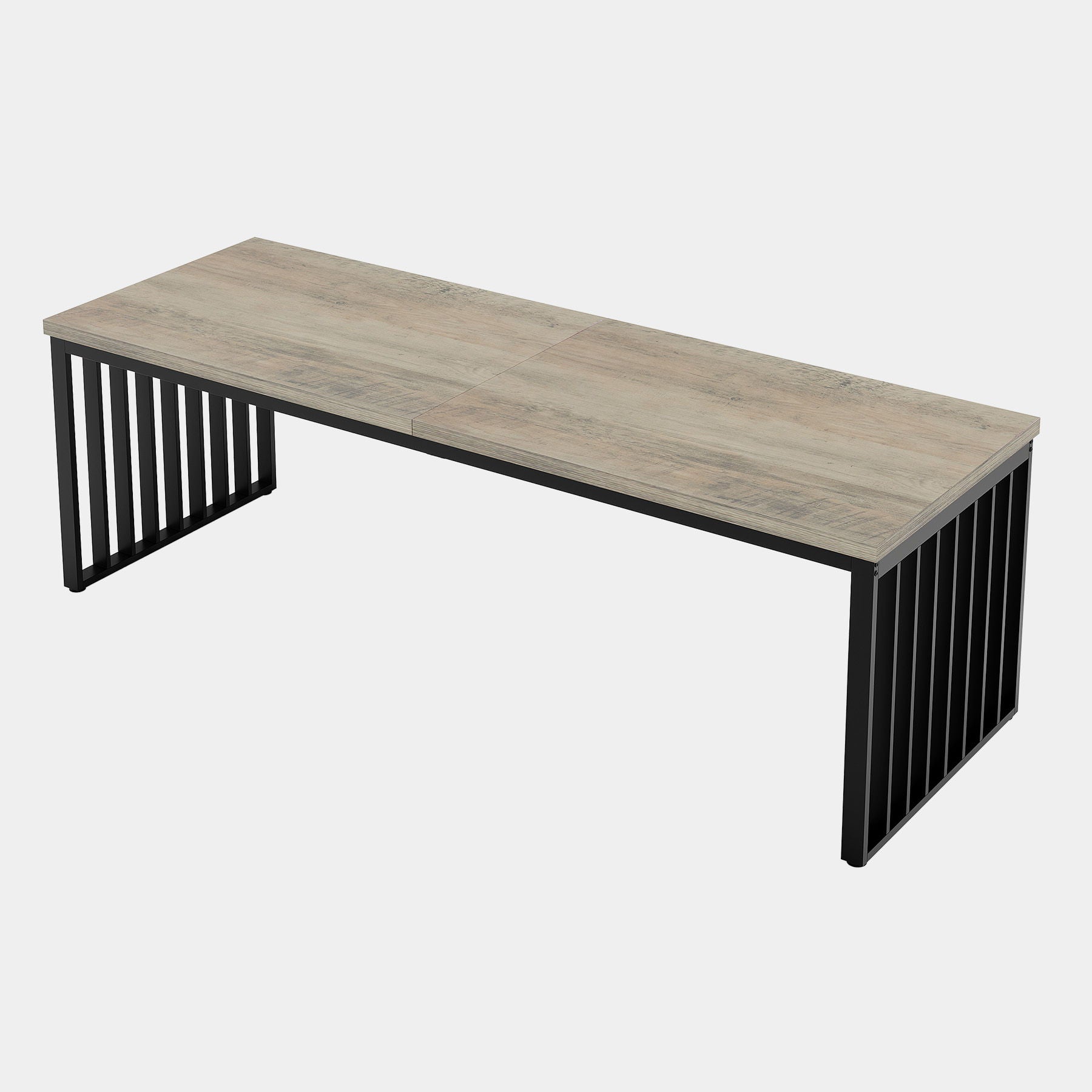 Double Computer Desk For 2 Person, Extra Long Workstation