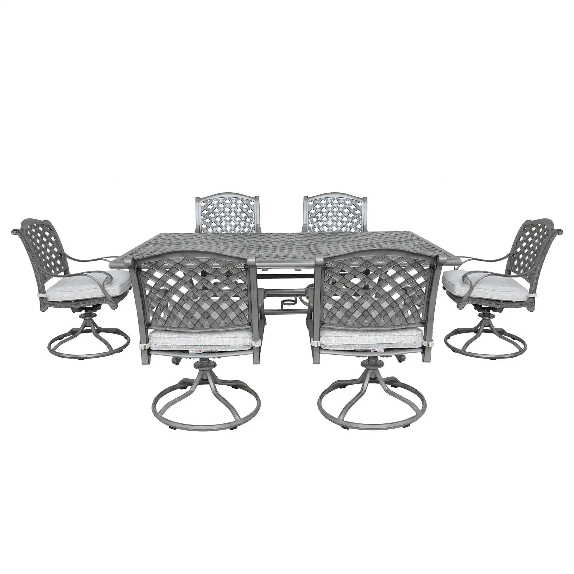 Outdoor Aluminum Dining Set With Cushion