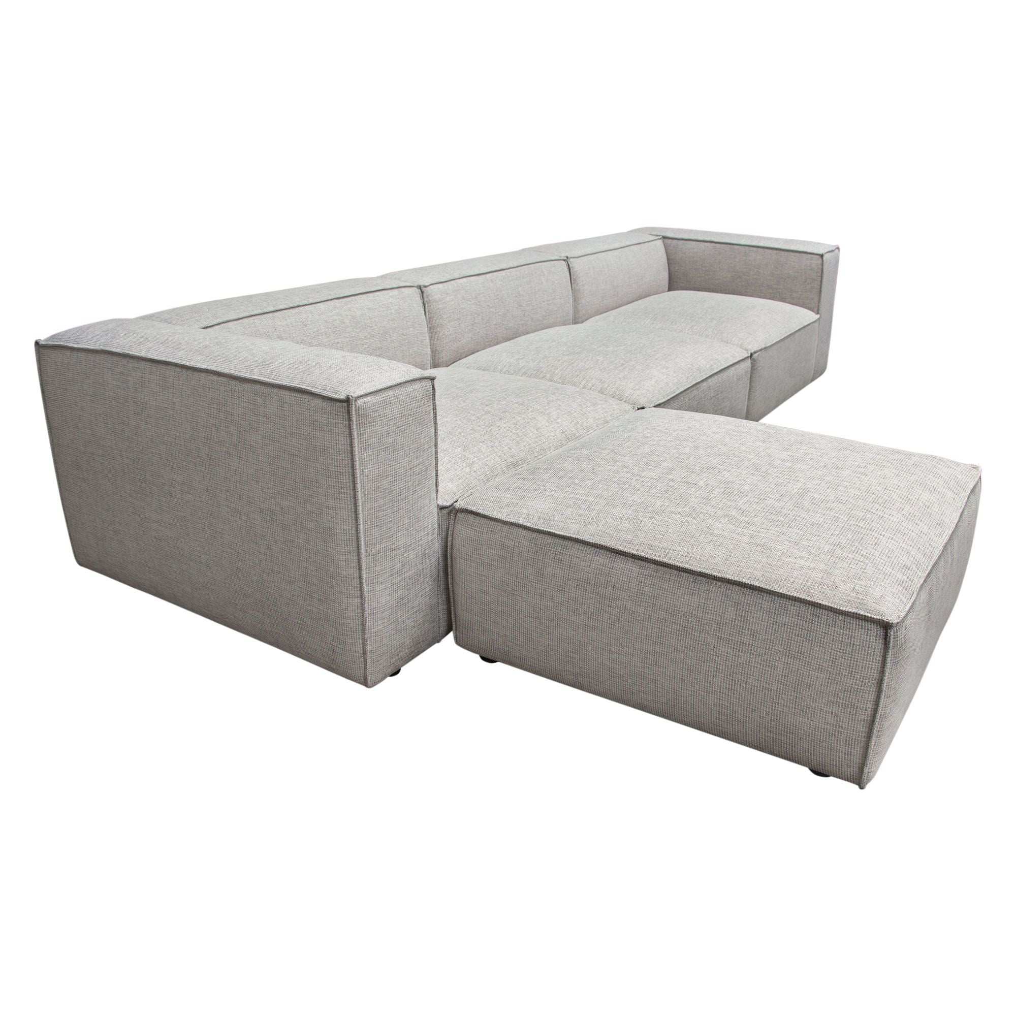 Vice Reversible 4 Piece Sectional – Barley Fabric
