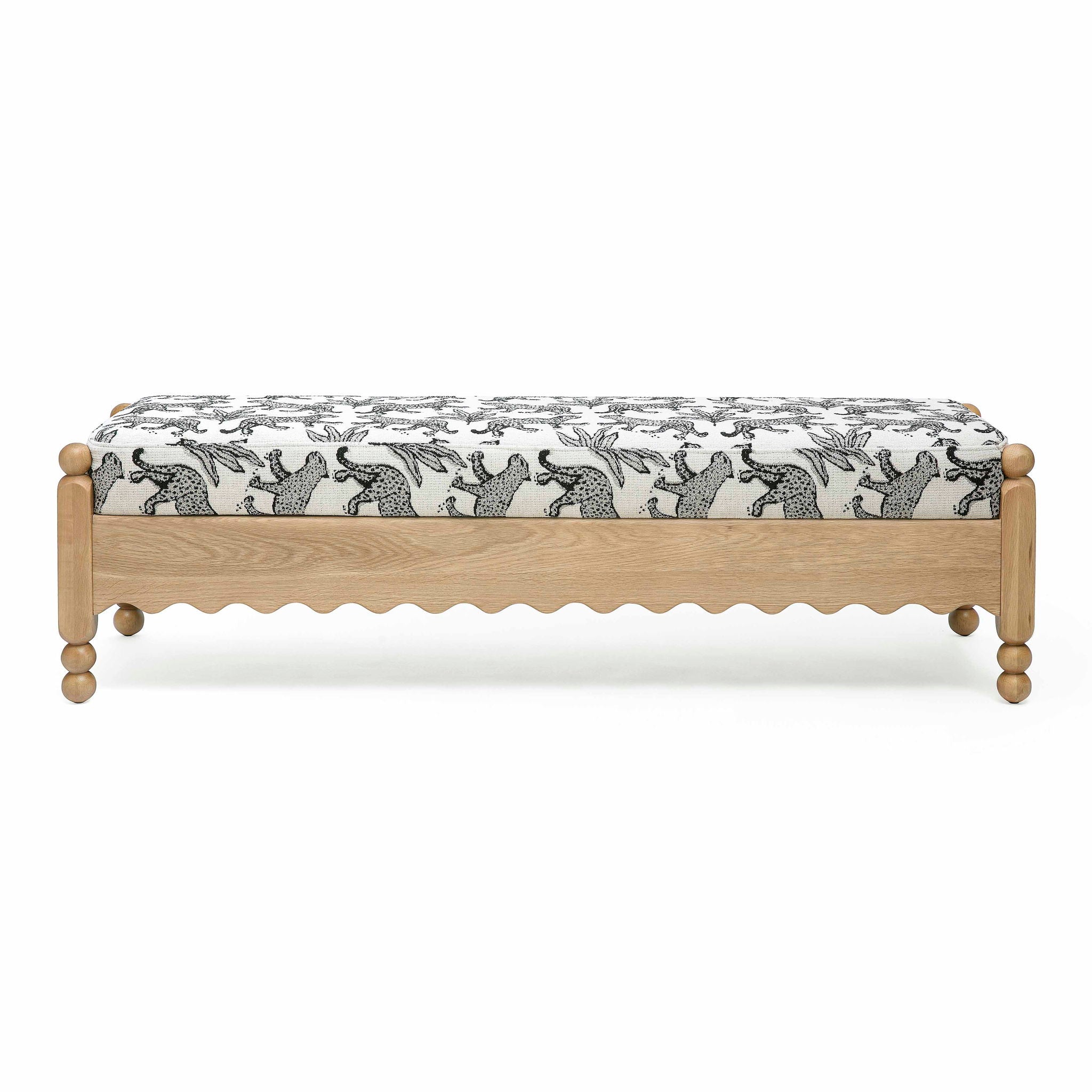 Thelma - Leopard Jacquard Bench
