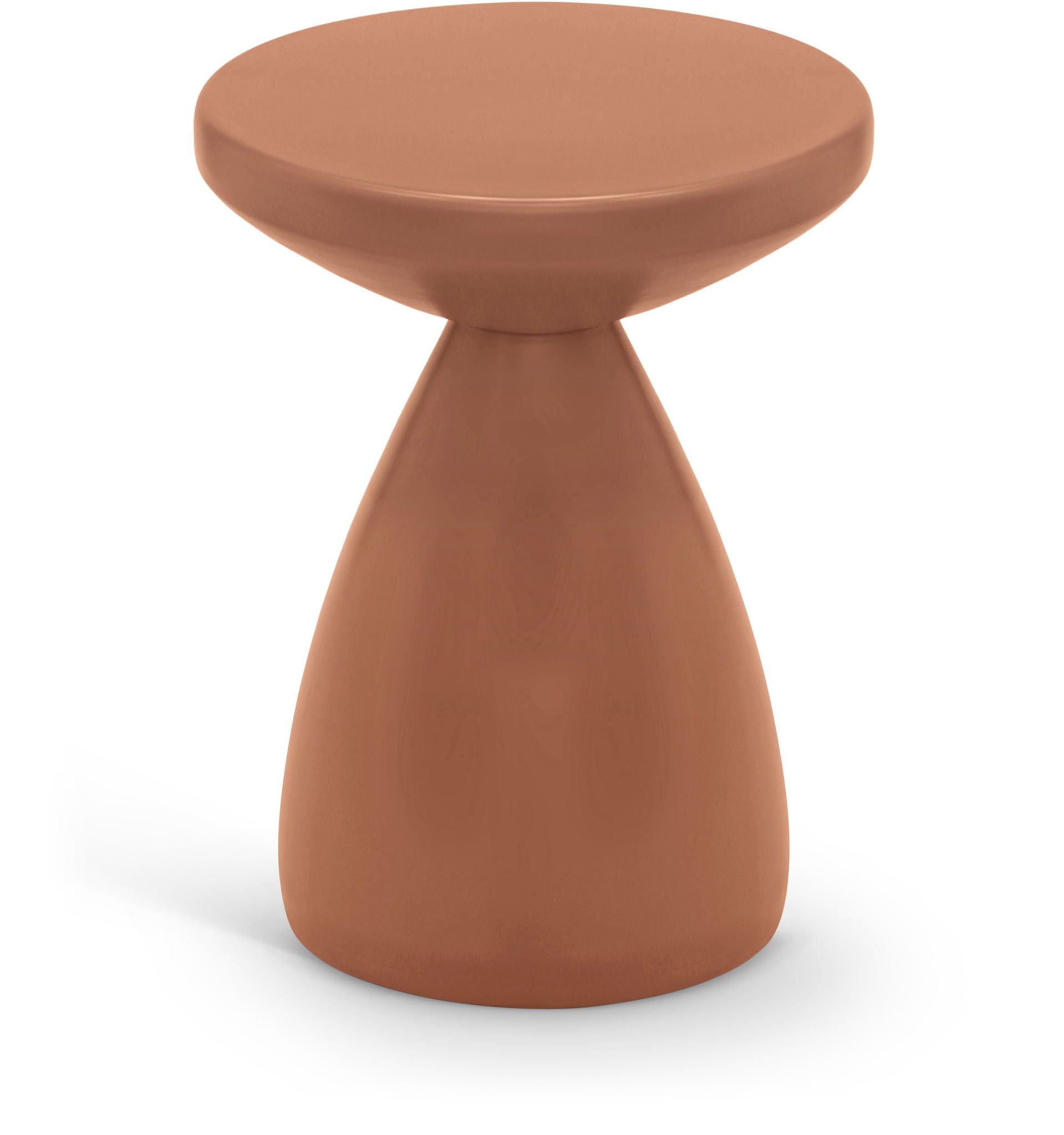 Anika - Iron End Table - Terracotta