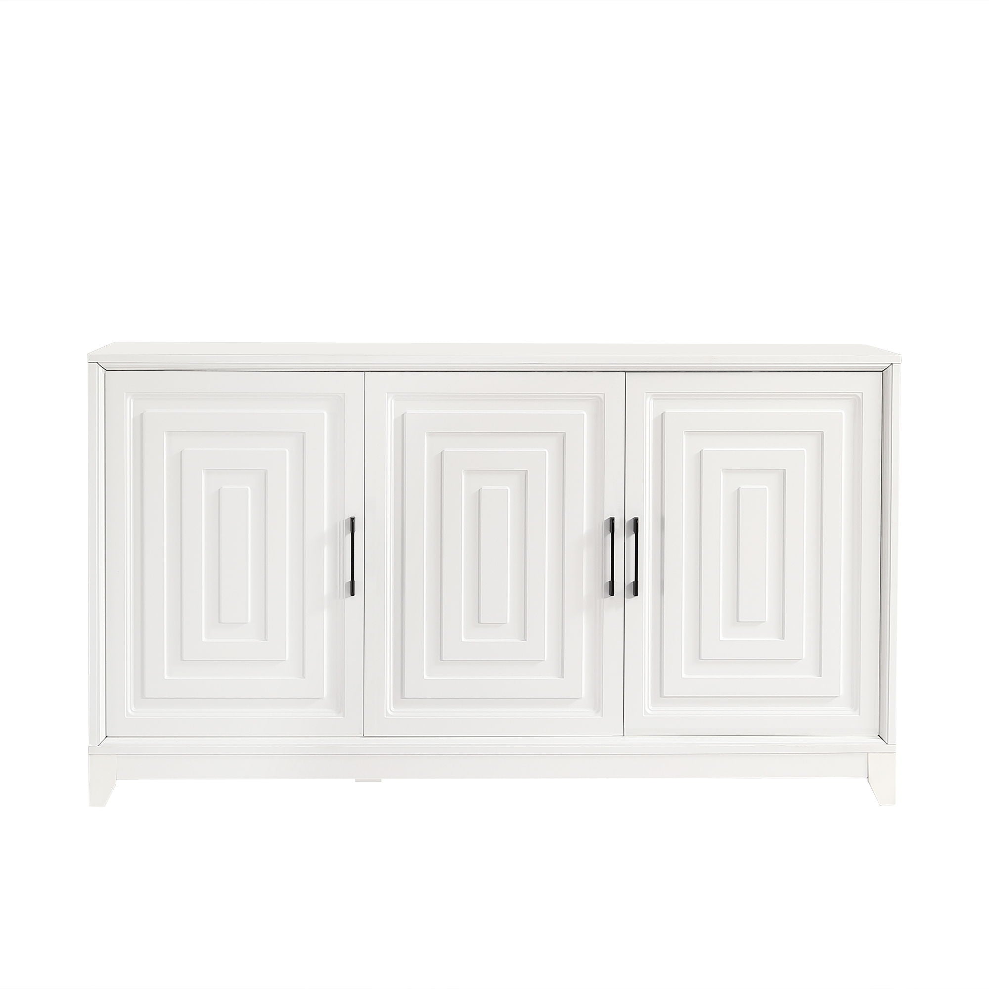 TV Stand For TVs Up To 65", Modern Entertainment Center Media Console Cabinet With 2 Spacious Storage Space