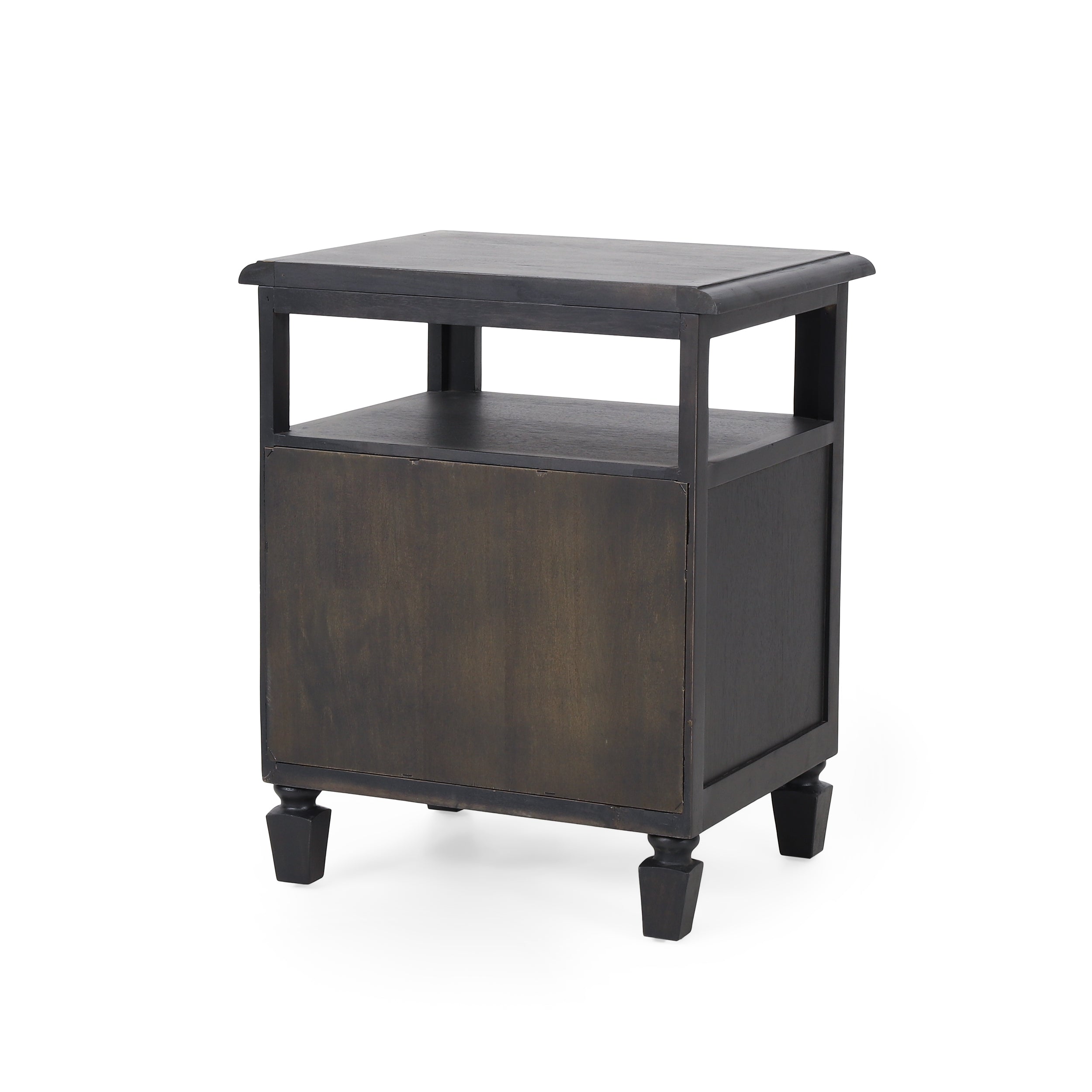 Black Classic Nightstand