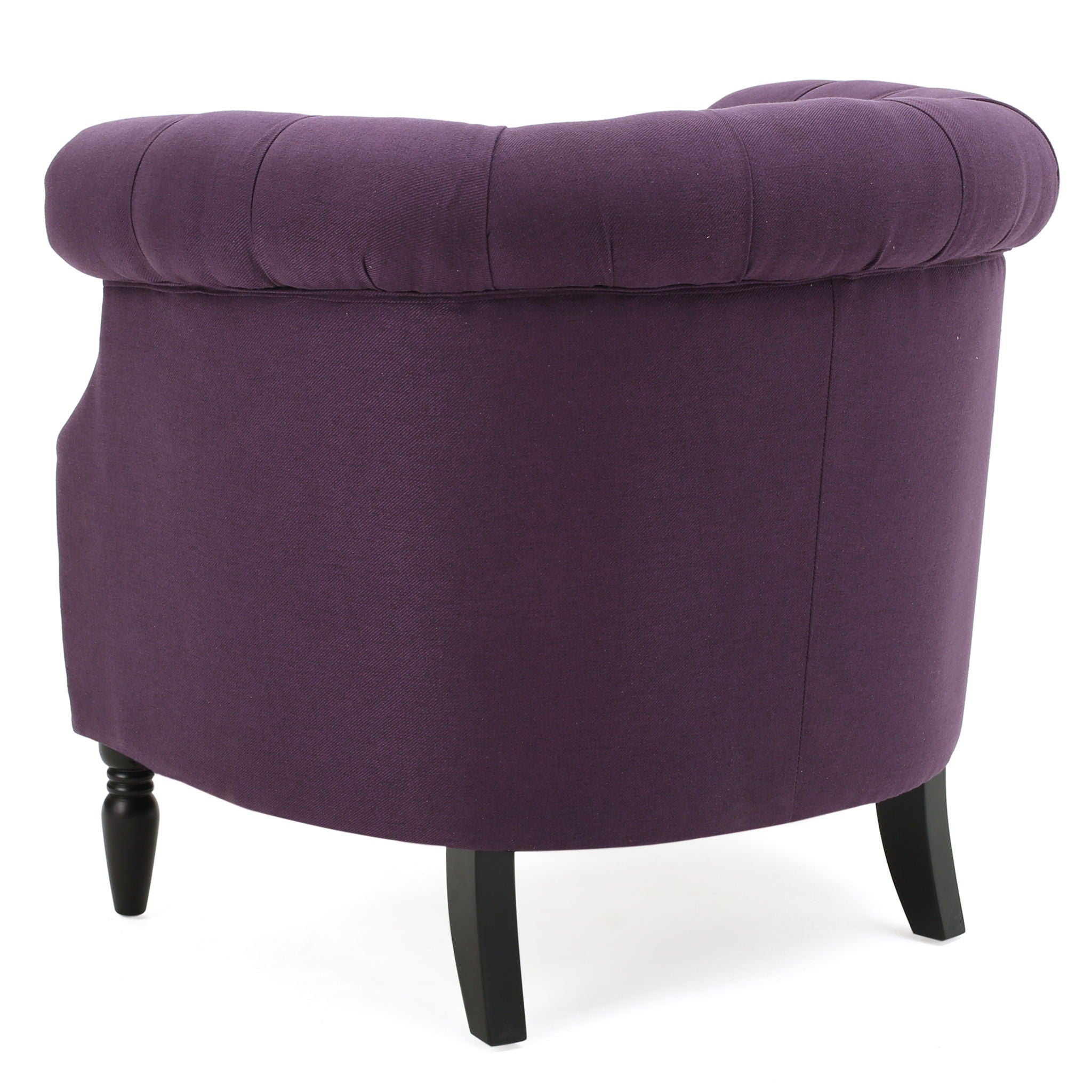 Celestialis - Upholstered Club Chair With Tub Design And Rolled Recessed Armrests