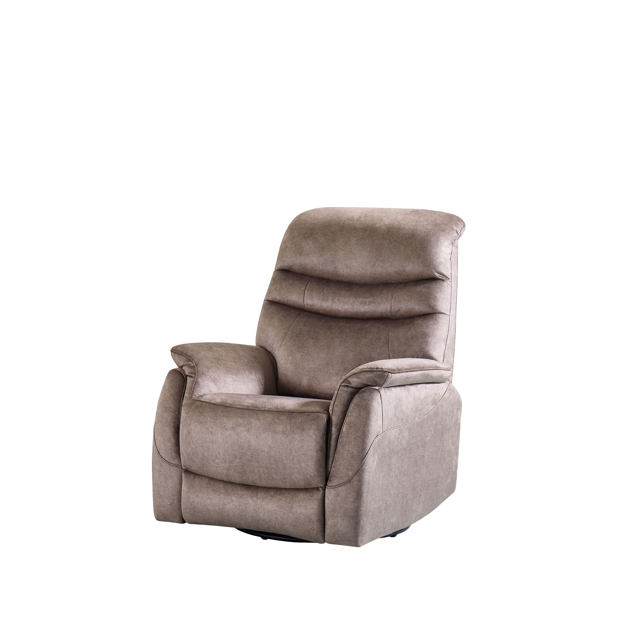Rocking Swivel Recliner Chair For Living Room, 360 Degree Swivel, Adjustable Modern Reclining Chair, Classic And Traditional Recliner Sofa With Lumbar Support - Dark Gray