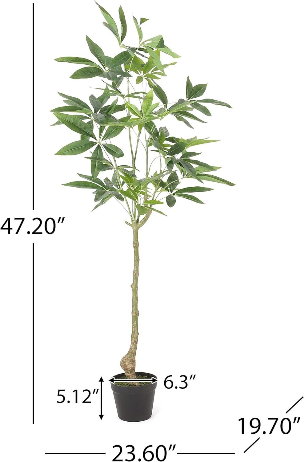 120CM ARTIFICIAL PACHIRA MACROCARPA - Tuesday Morning - Faux Trees