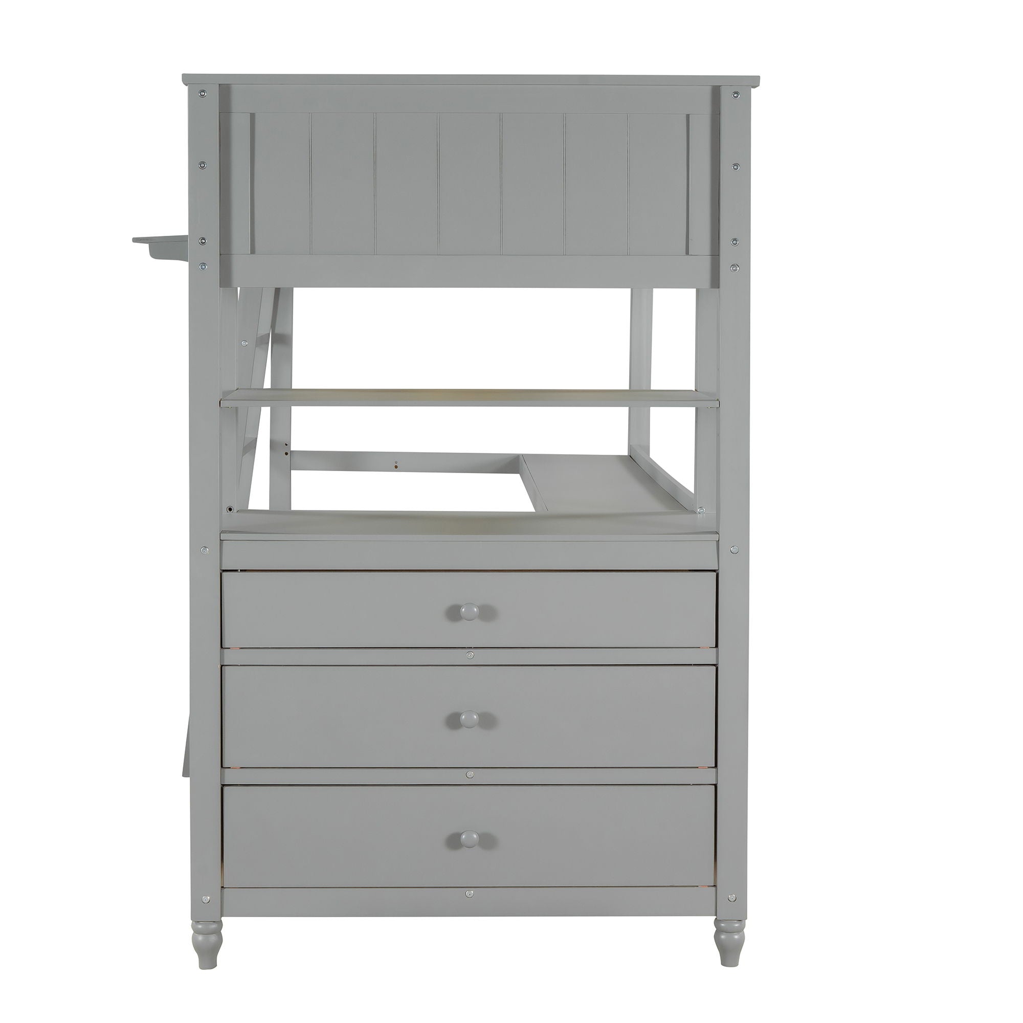 Loft Bed With Drawers With Desk And Shelves