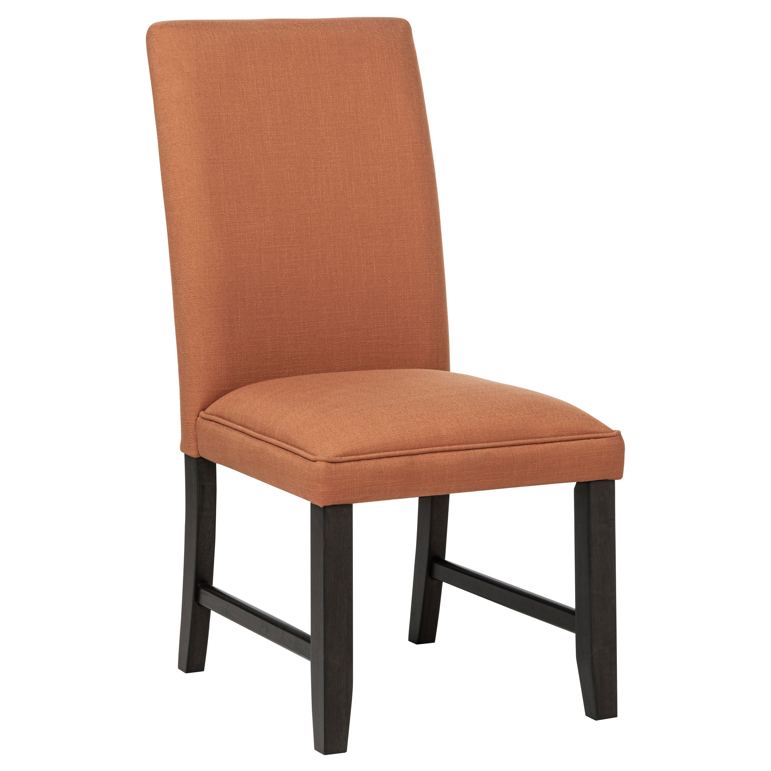 Berning Fabric Upholstered Parson Side Chair Salmon Orange (Set of 2)-
