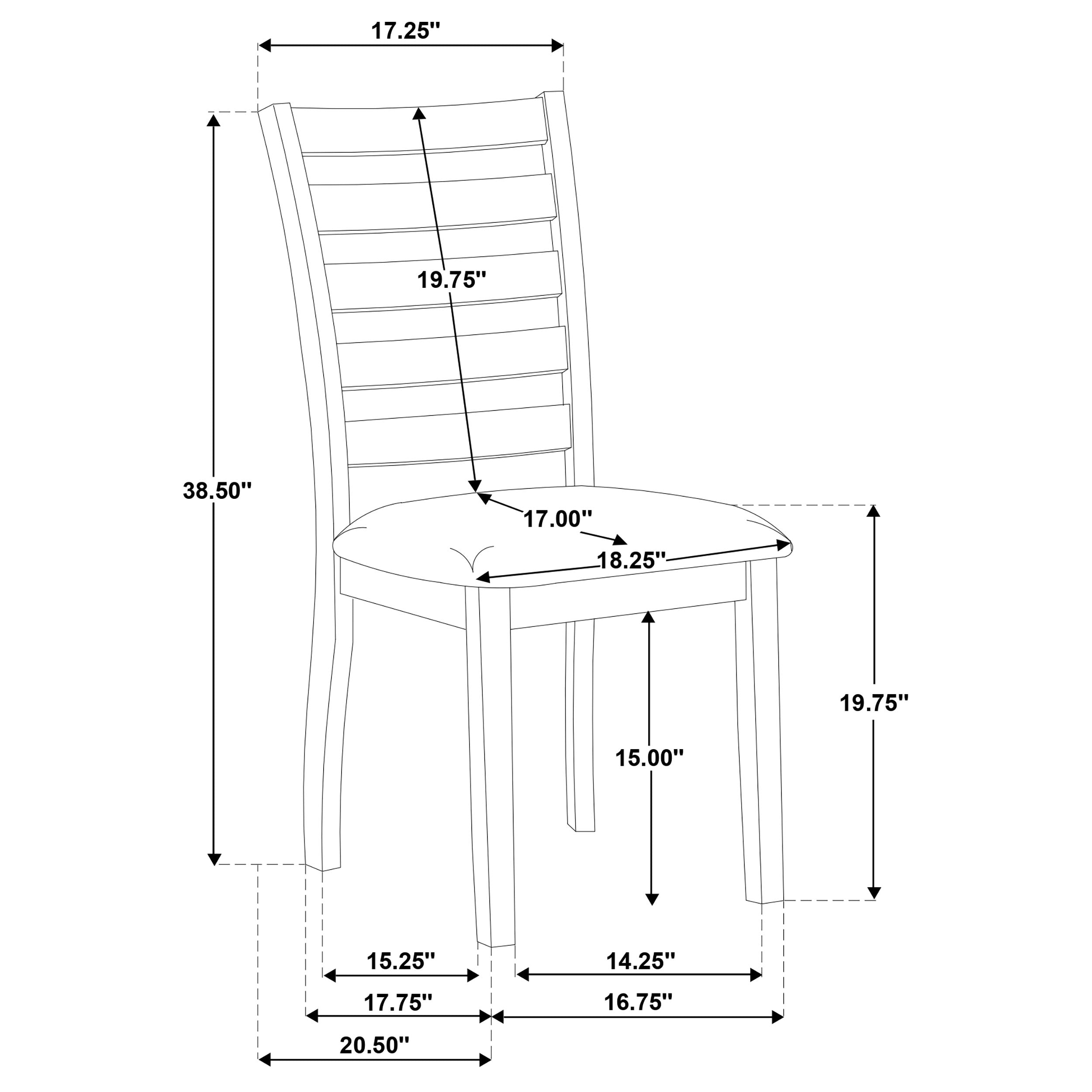 Atwood 5-piece Rectangular Wood Dining Set Warm Brown-