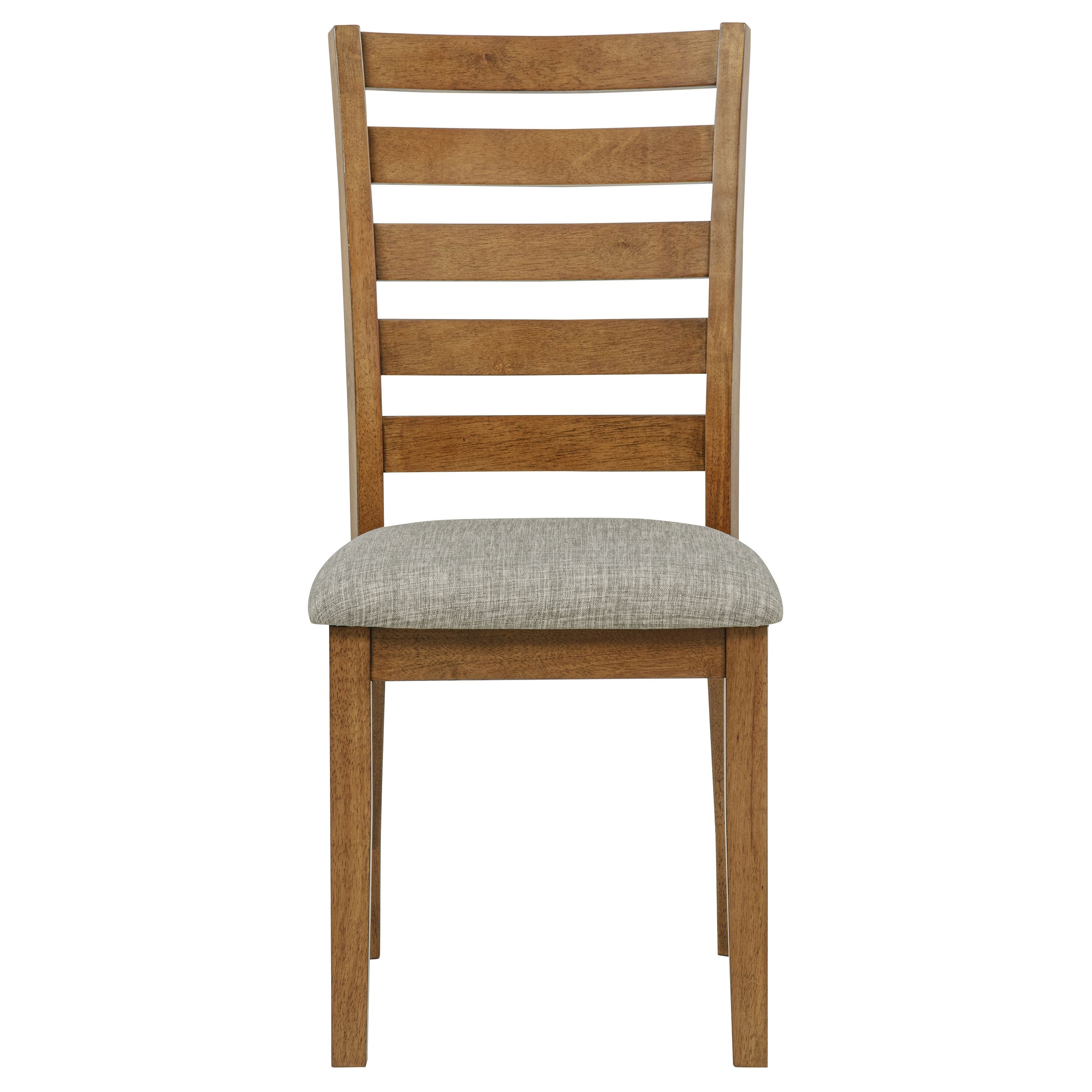 Atwood Wood Dining Side Chair Upholstered Seat Warm Brown-