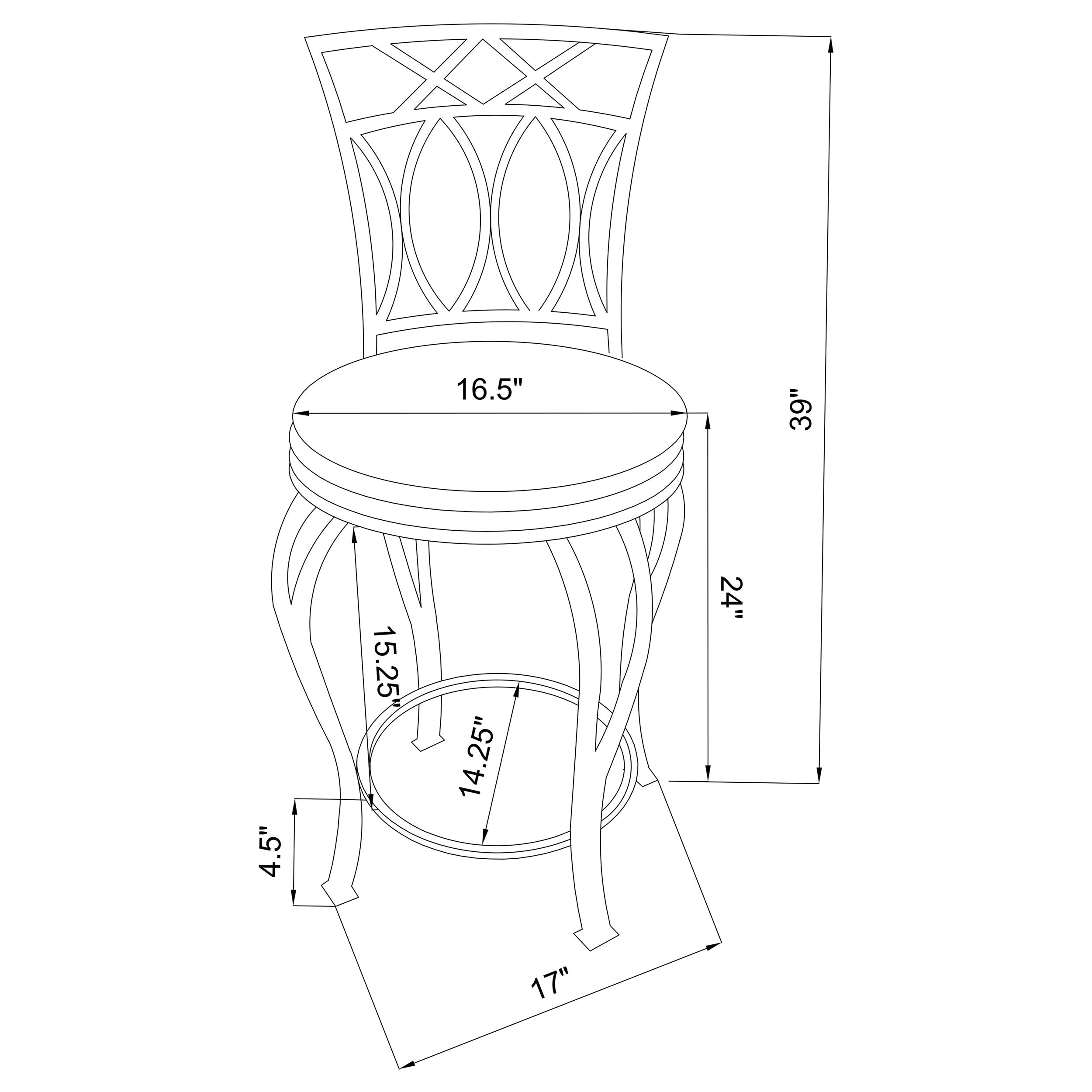 Adamsville Upholstered Swivel Counter Height Stool Black-CoasterEveryday