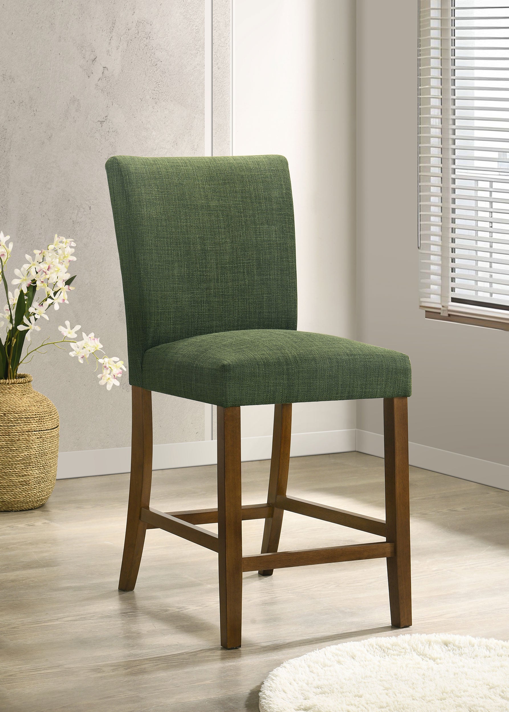 Paxton Upholstered Counter Height Dining Chair Green (Set of 2)-