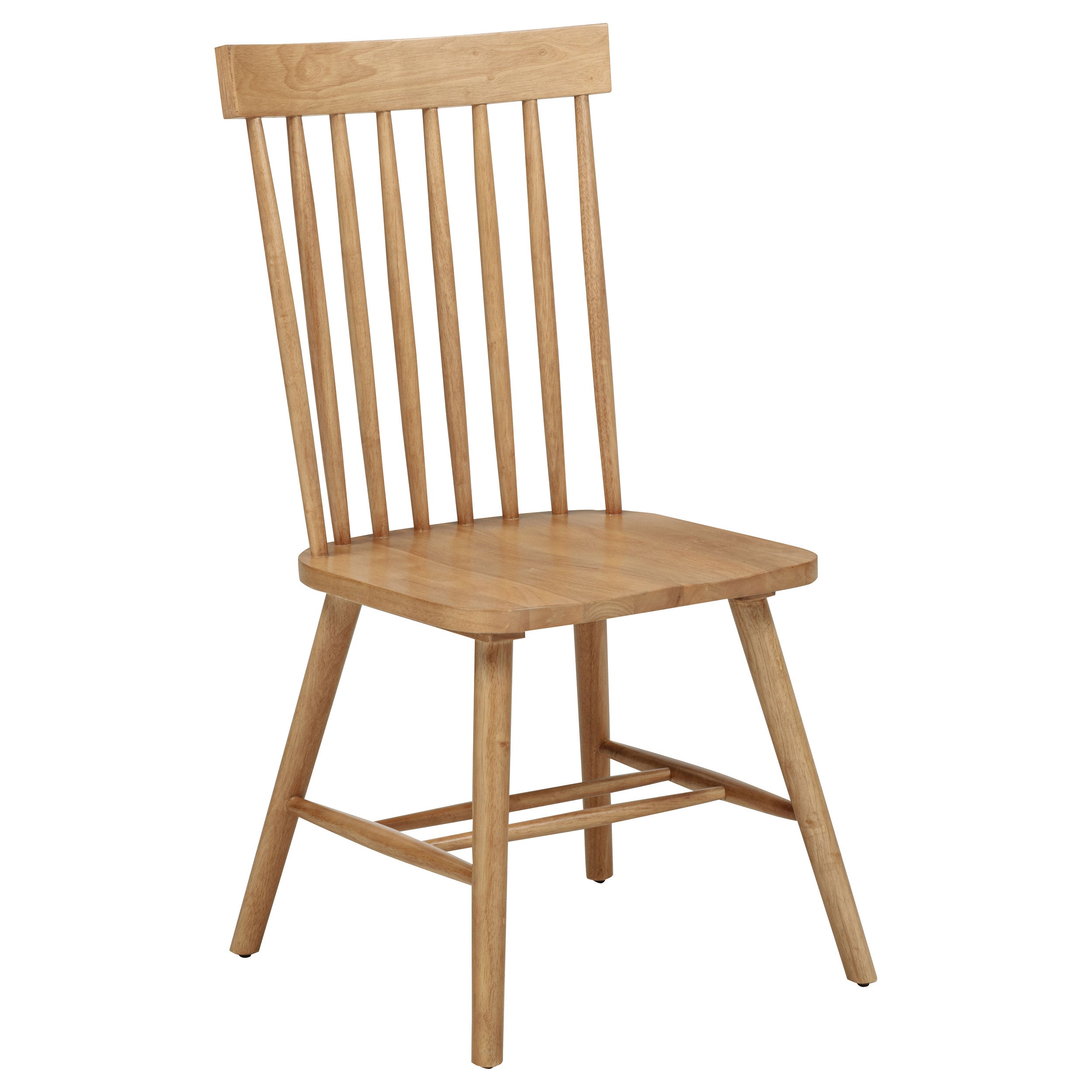 Andrews Windsor Spindle Back Dining Side Chair Light Ash (Set of 2)-
