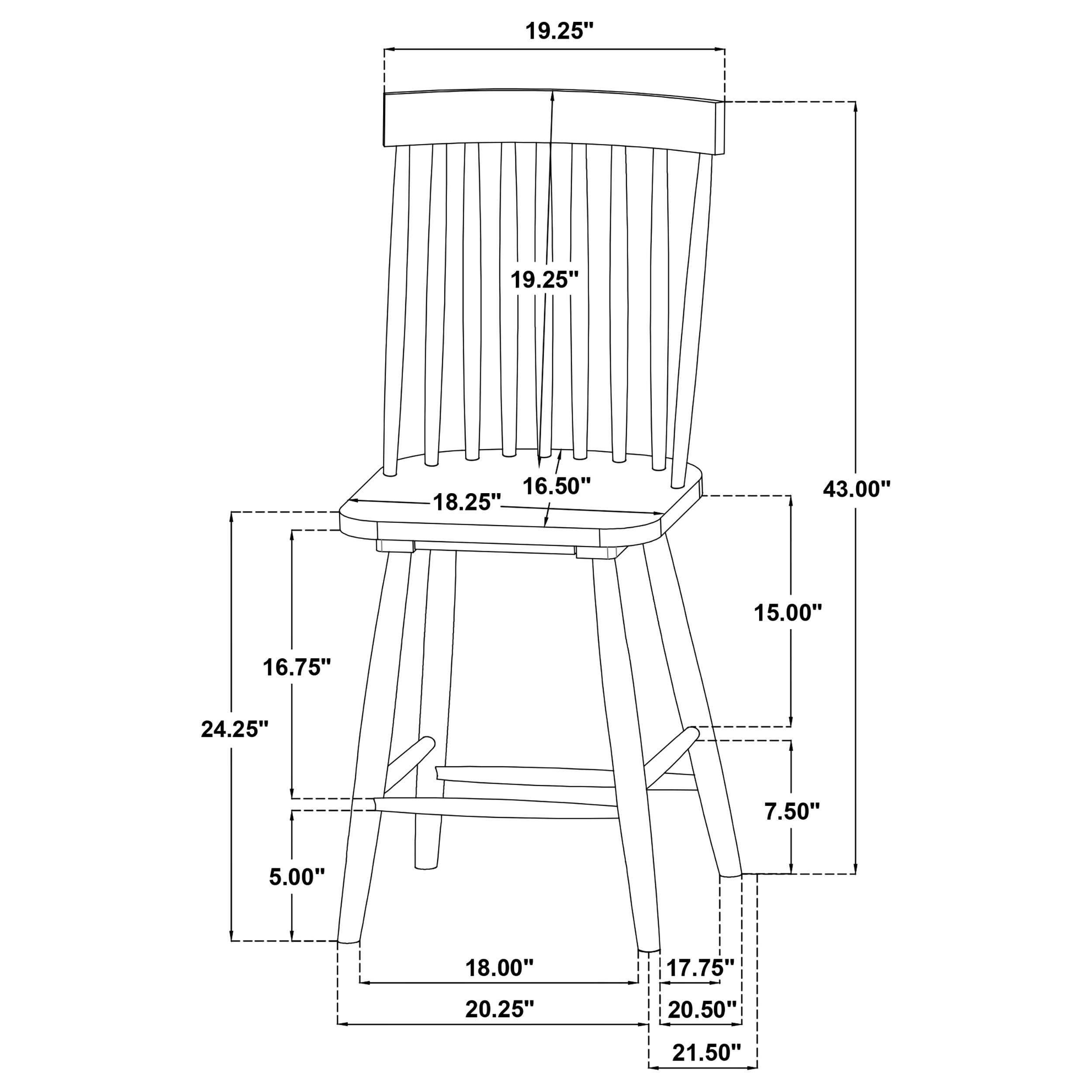 Andrews 5-piece Round Counter Height Dining Set Light Ash-