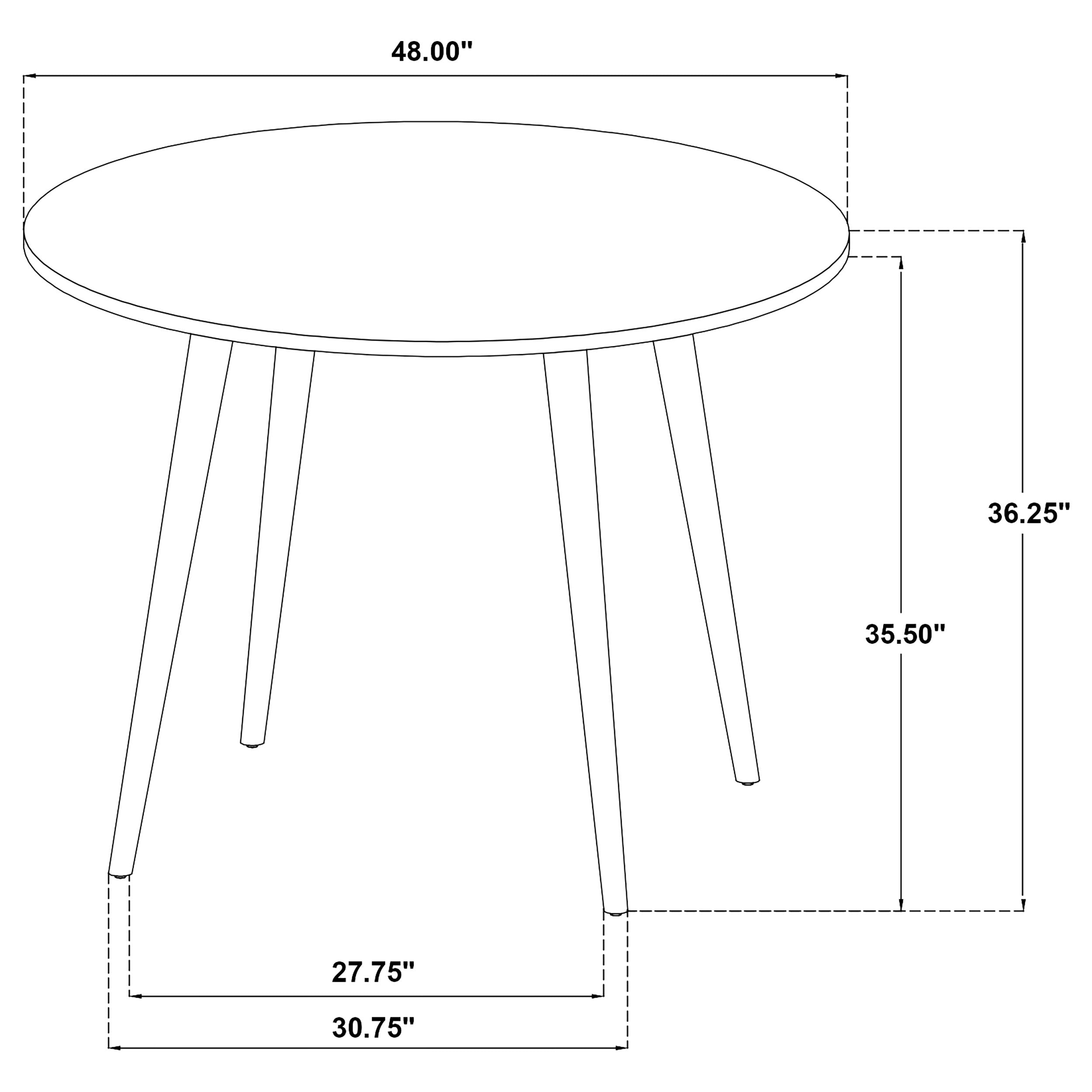 Andrews 5-piece Round Counter Height Dining Set Light Ash-