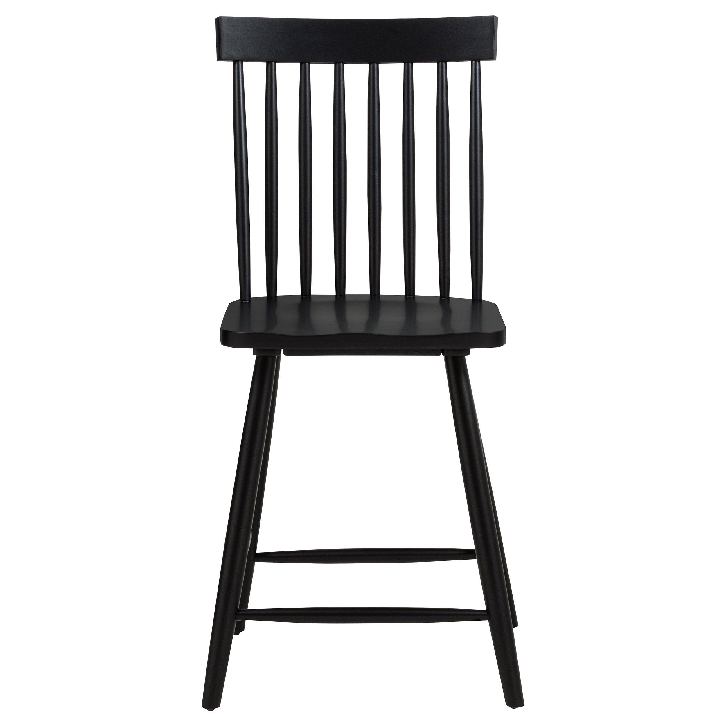 Andrews Windsor Counter Height Dining Side Chair Black (Set of 2)-